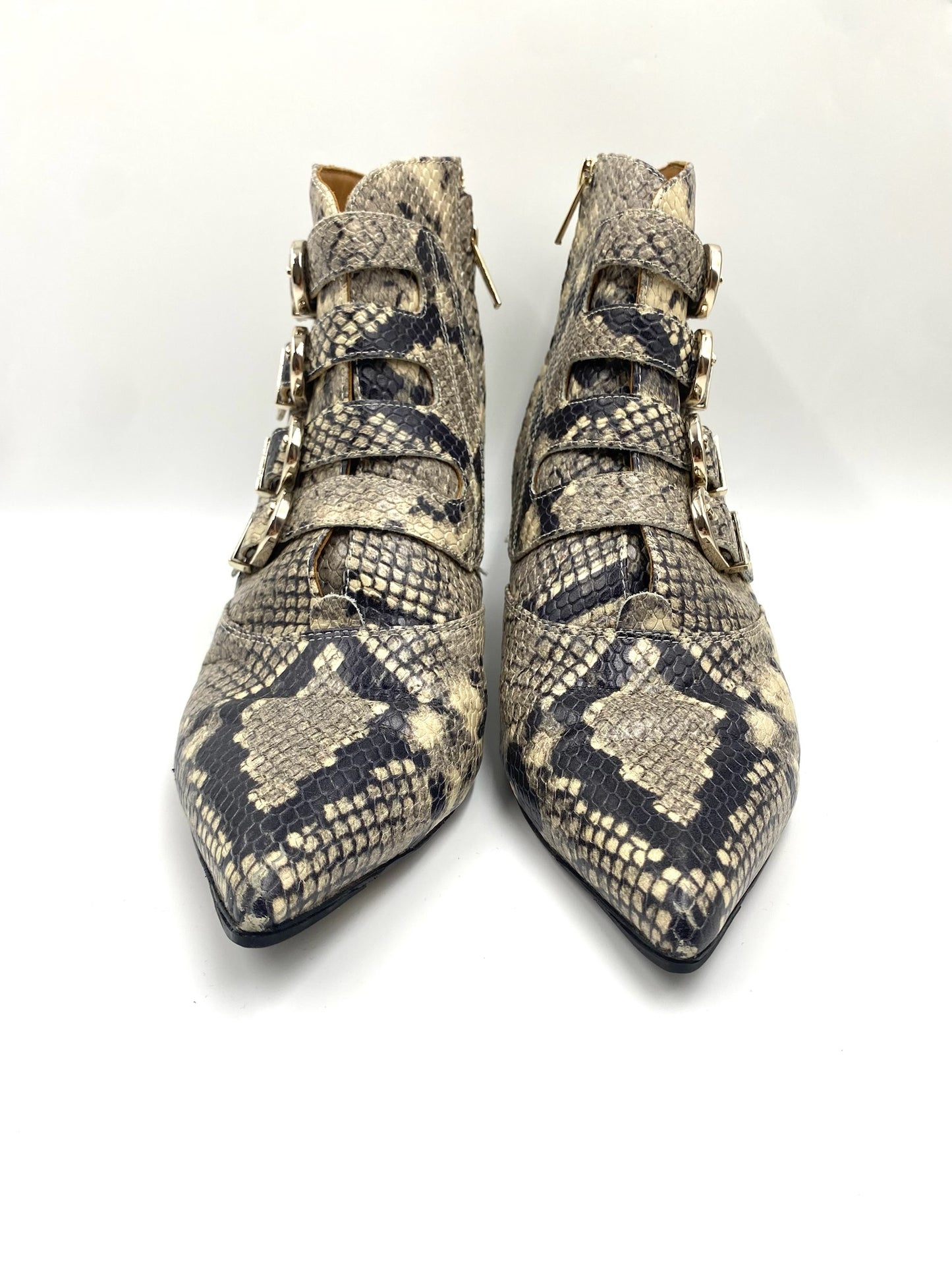 Joie Calinda Python Kitten Heel Booties Size 40