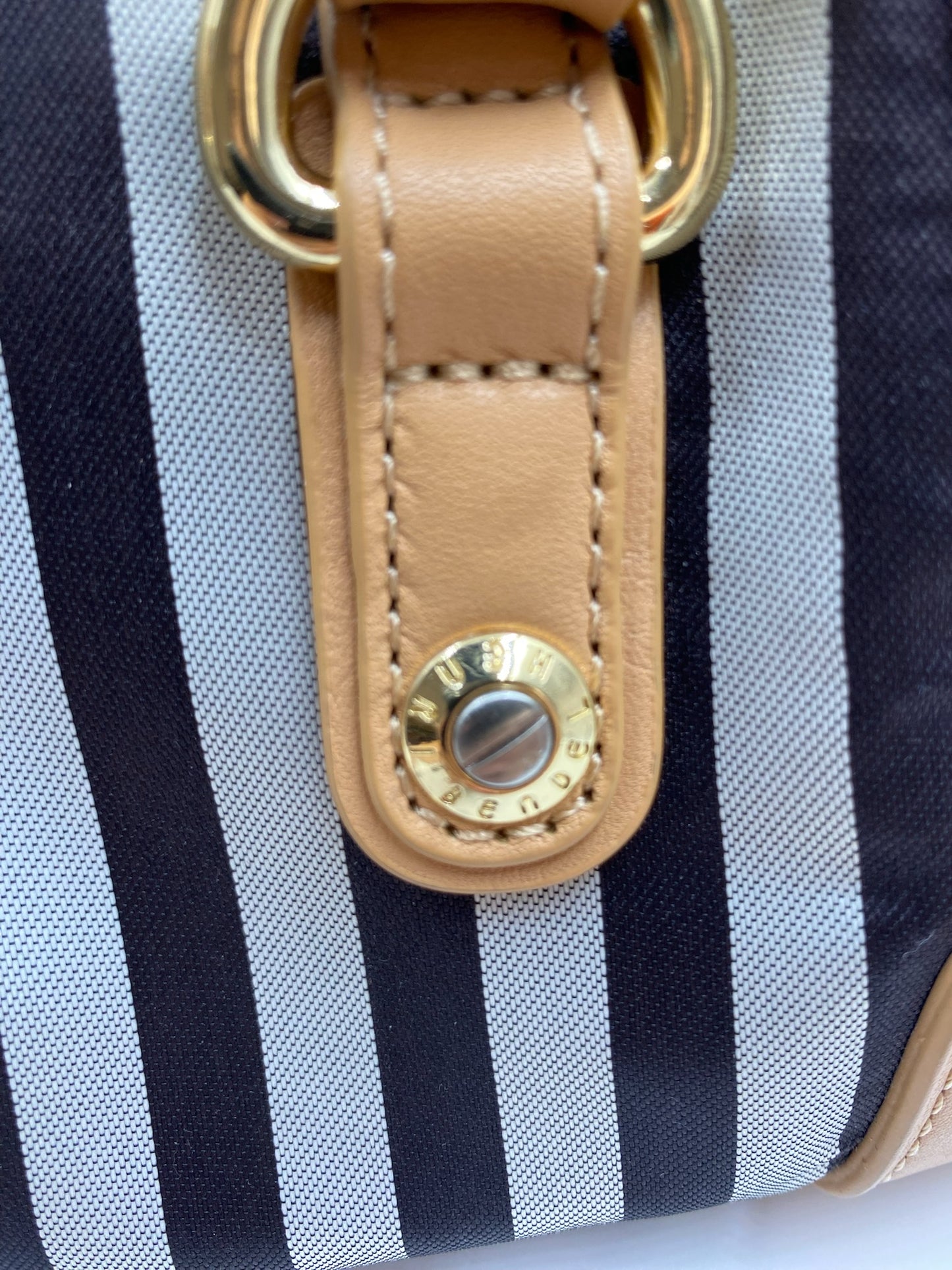 Henri Bendel Mini Stripe Nylon Bag