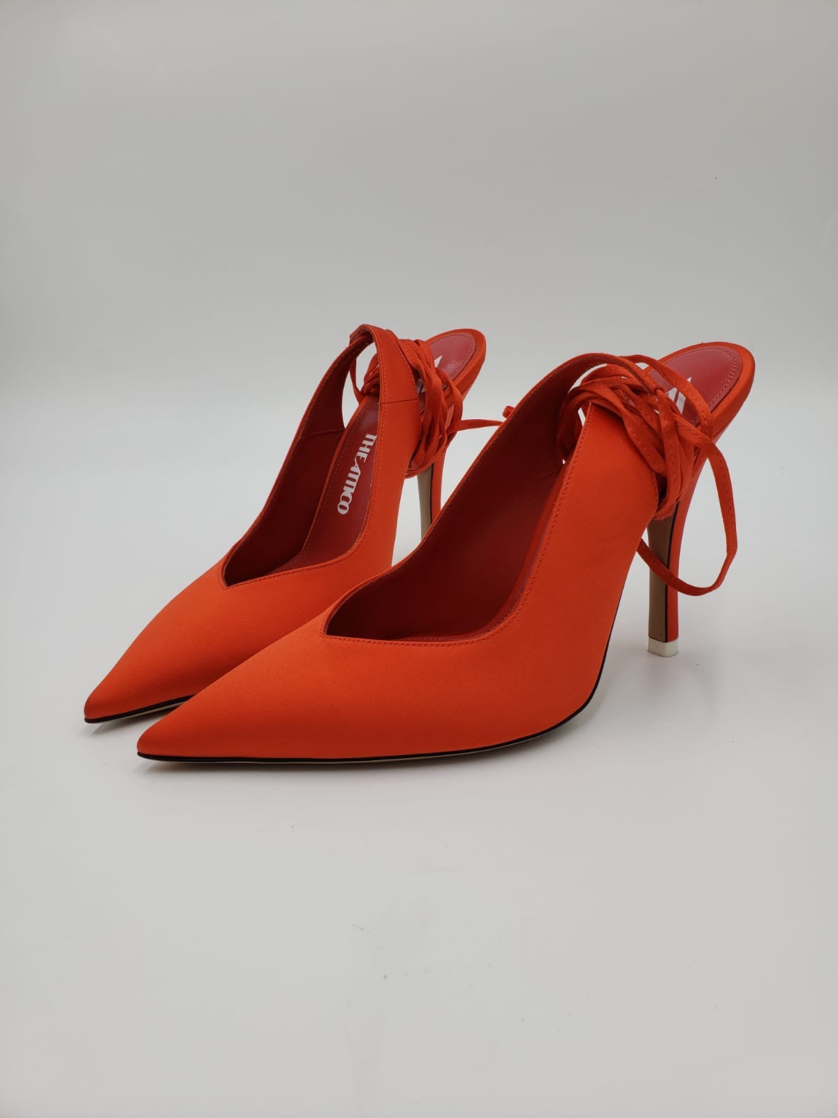 The Attico “ Venus” Orange Slingback Pumps Size 37