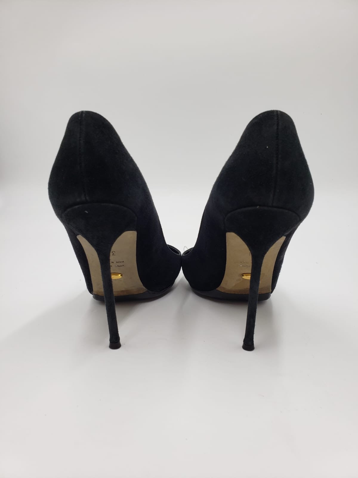Sergio Rossi Black Suede Pumps Size 38