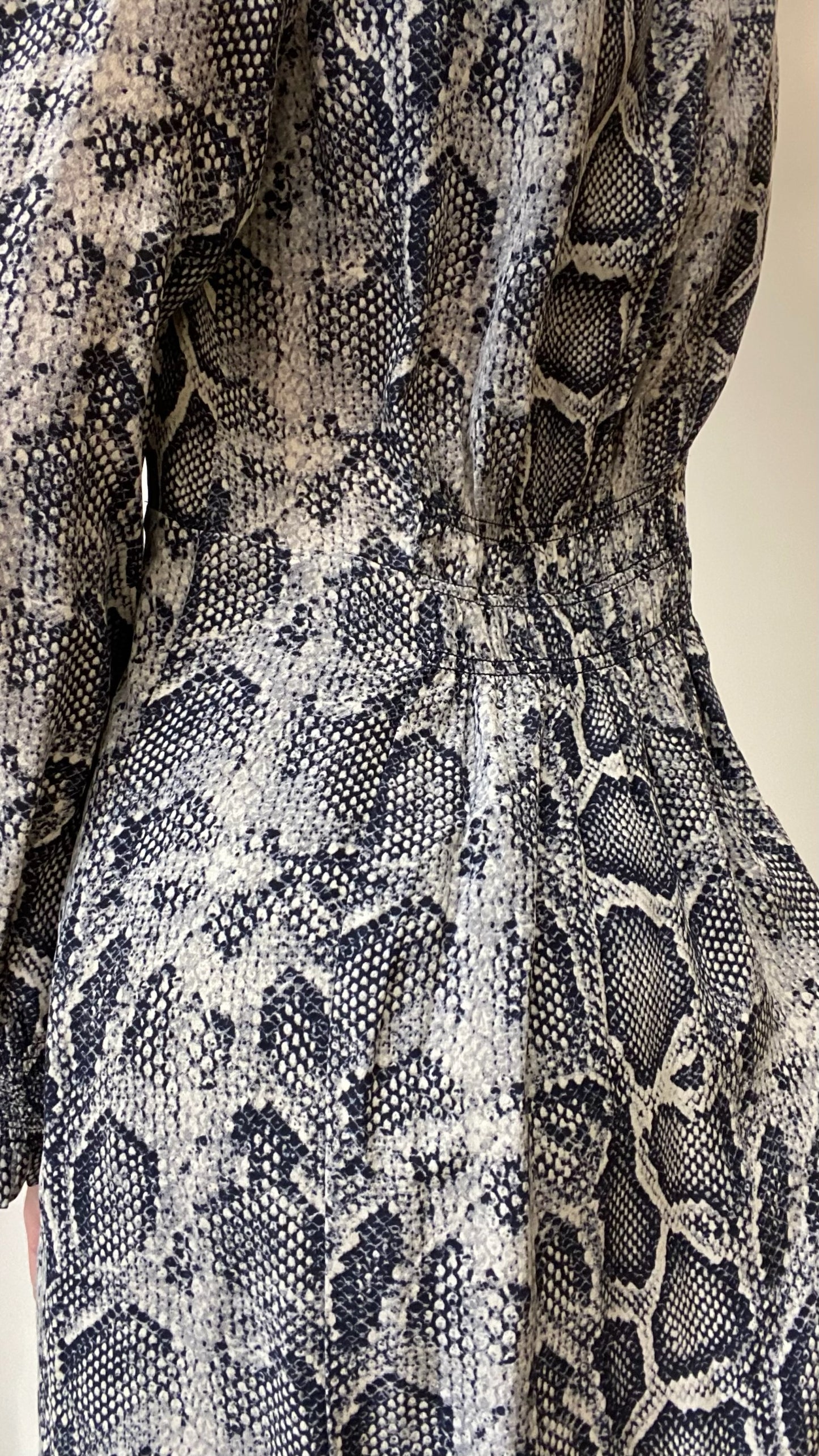 Rebecca Taylor Snake-print Silk Dress Size 6