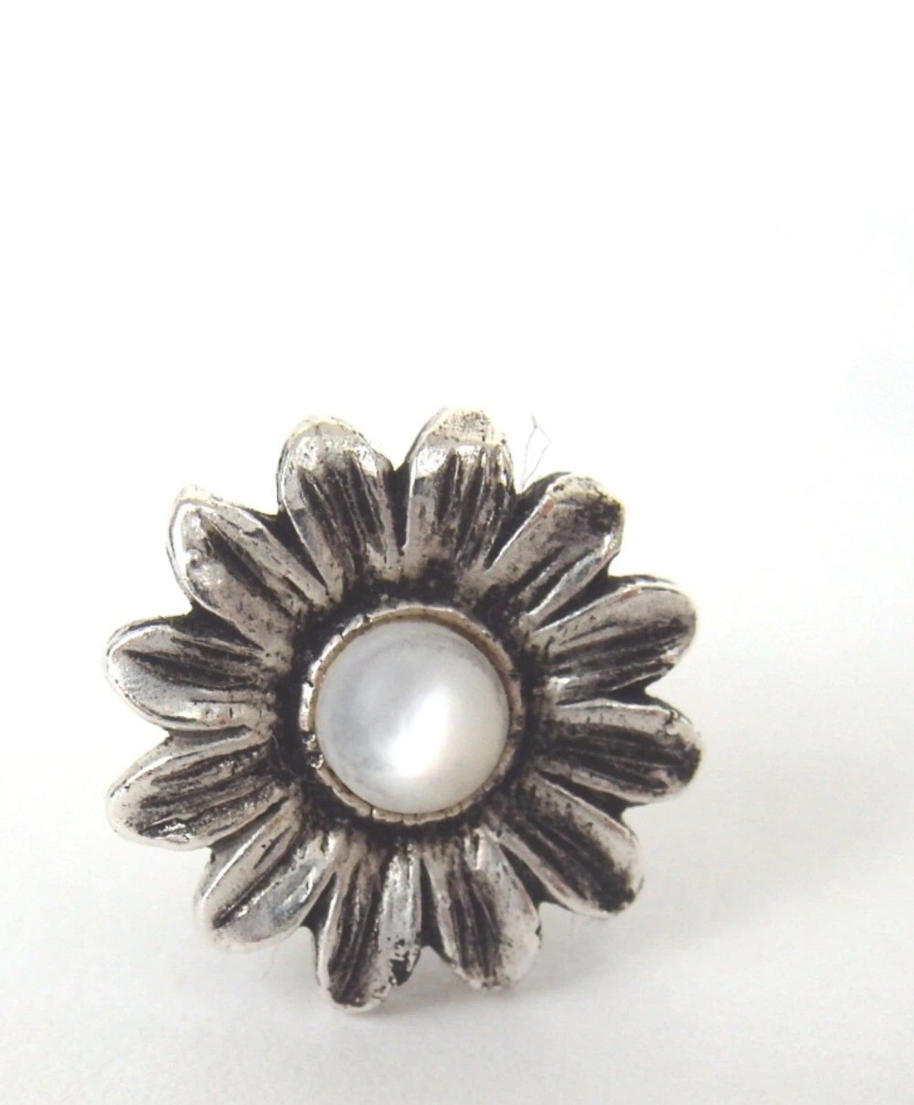 Gucci GG Marmont Silver Flower Stud Earring