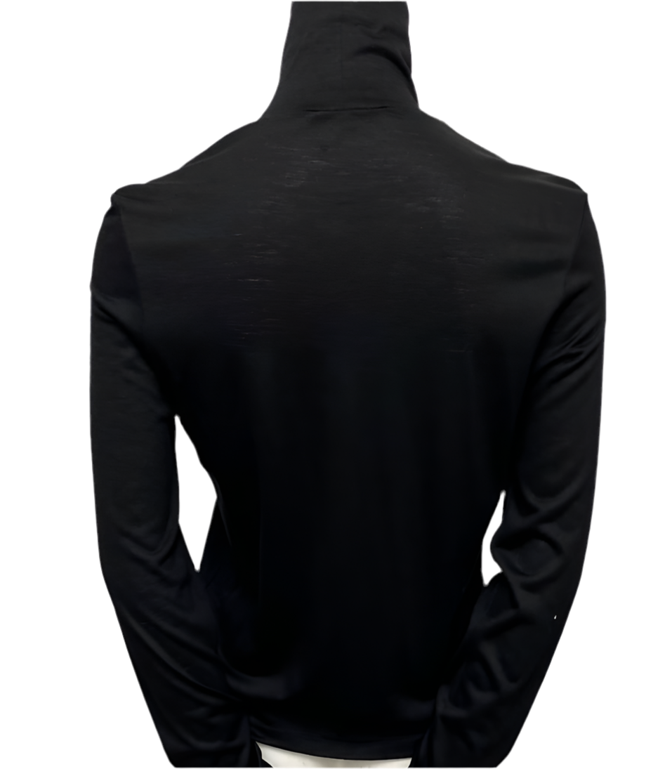 Prada Black Turtleneck Top Size M