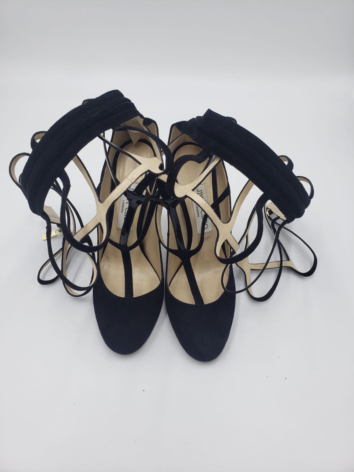 Brand New Jimmy Choo Dali 110 Black Suede Boots Size 38.5