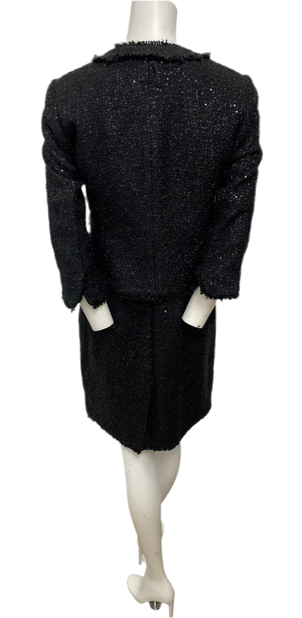 Michael Kors Black Tweed Dress & Jacket Set Size 4