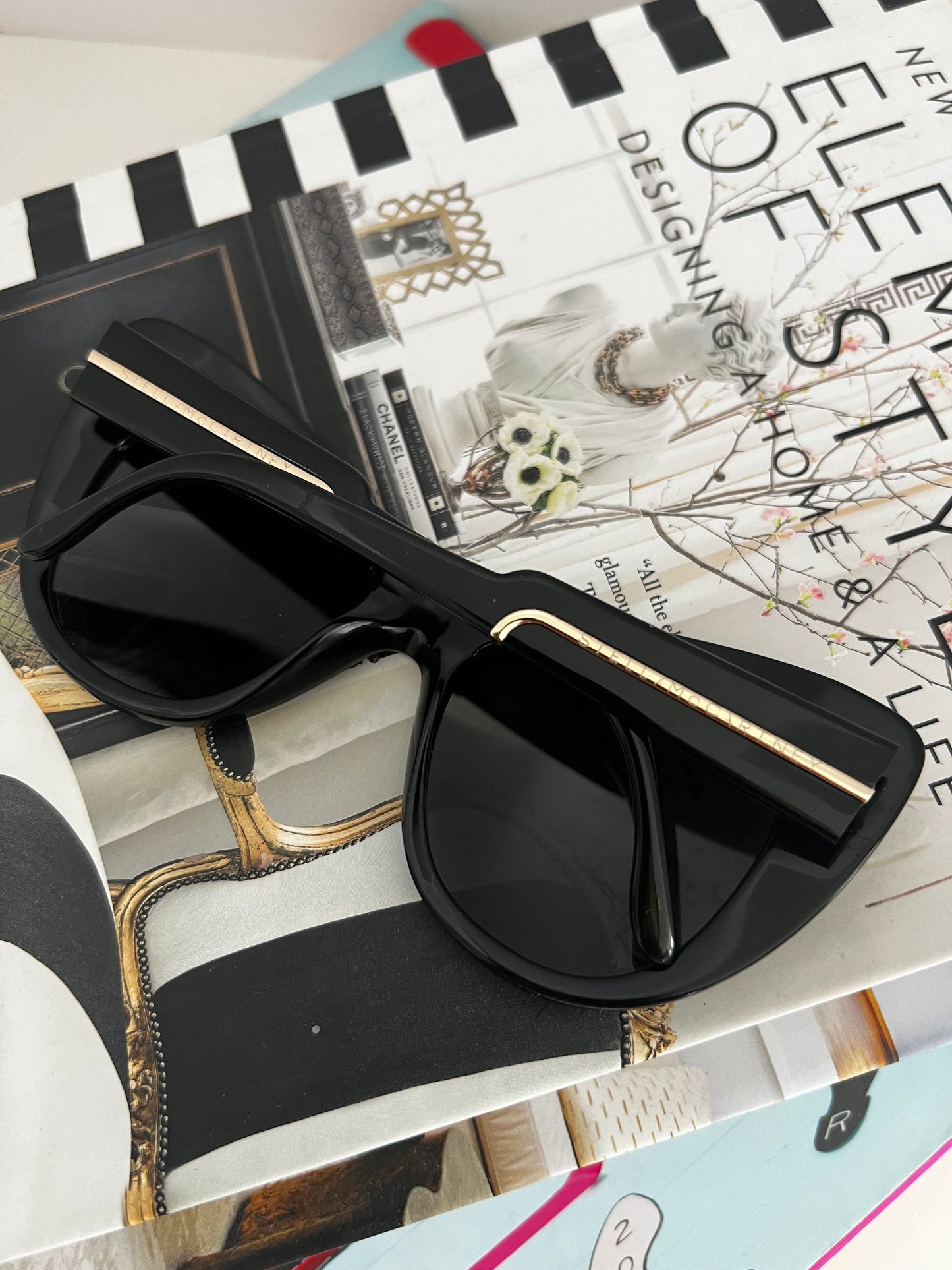 Stella Mccartney Black Cateye Sunglasses Style #4049