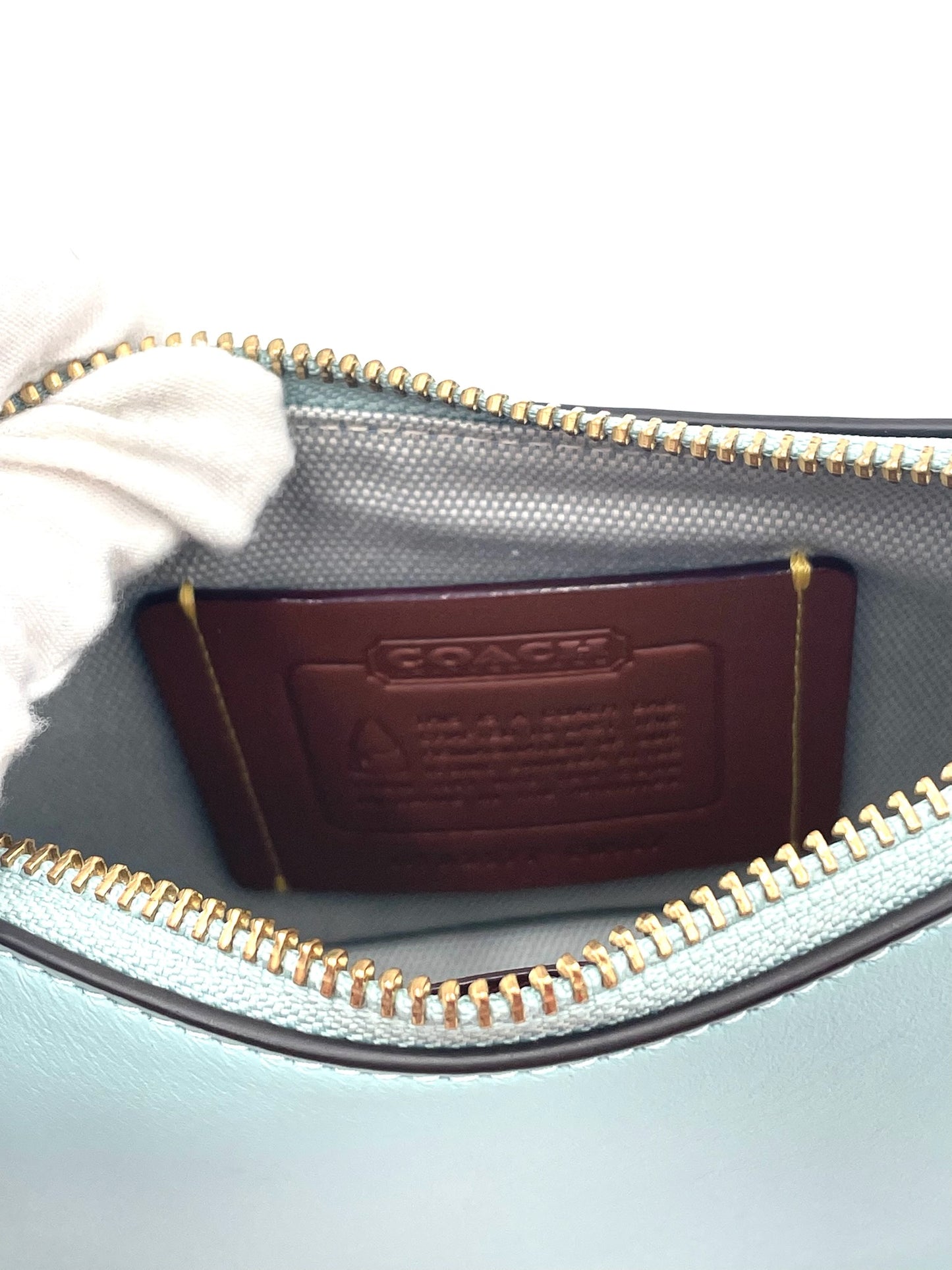 Coach Mini Swinger 20 Teal Bag