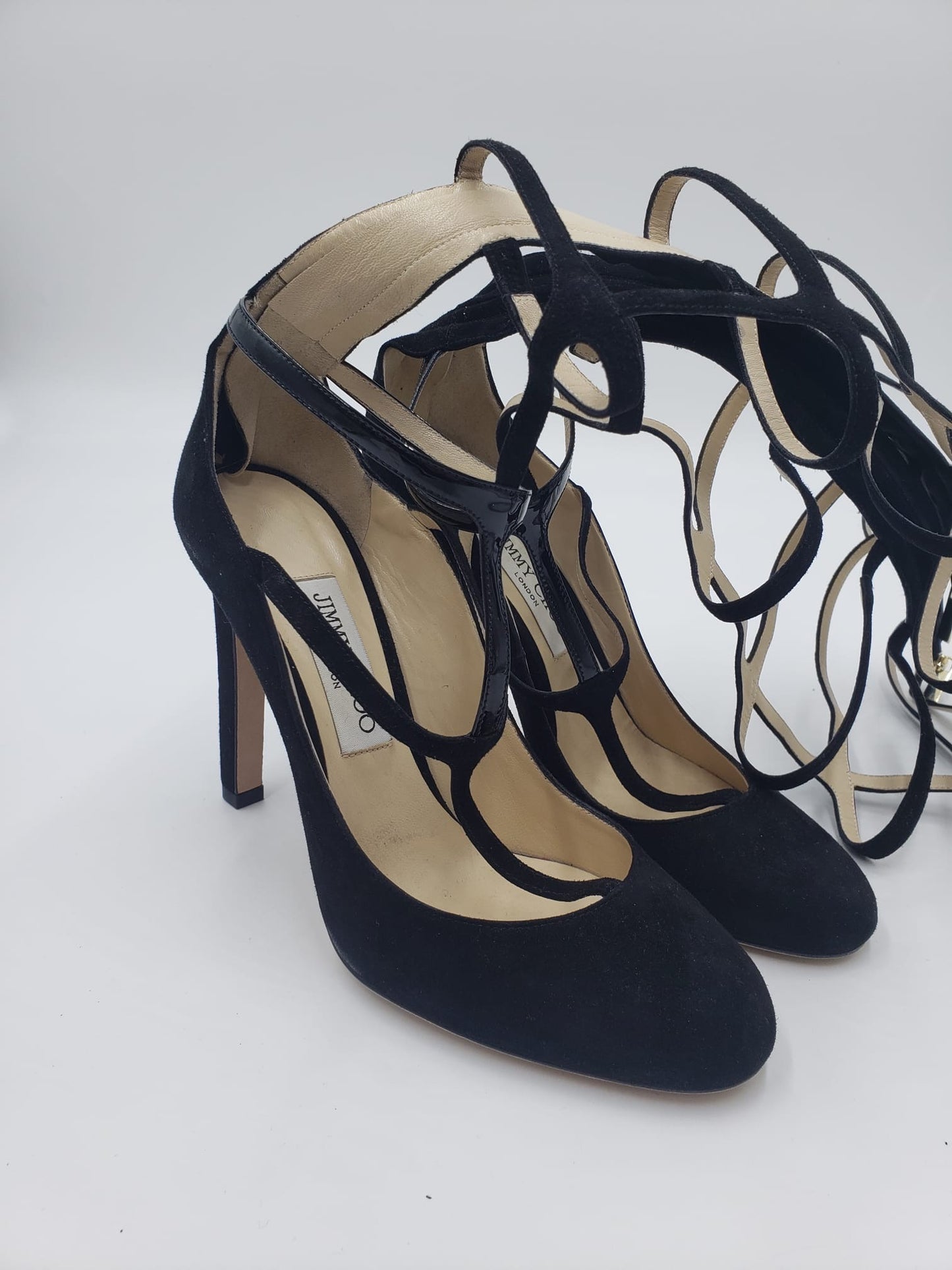 Brand New Jimmy Choo Dali 110 Black Suede Boots Size 38.5