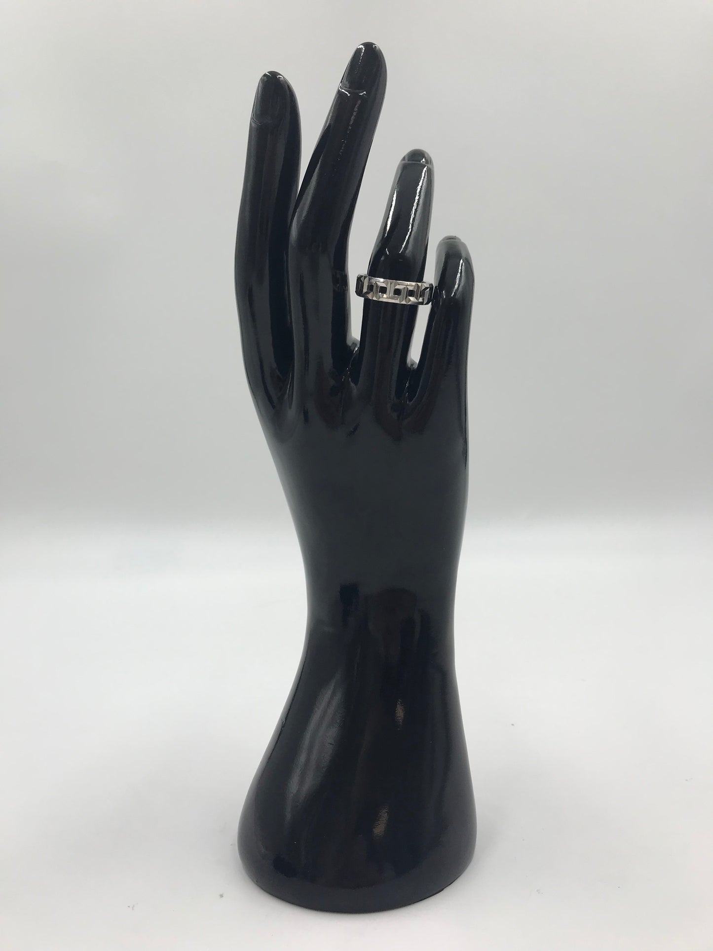 Tiffany & Co True Wide 18K White Gold Ring Size 7