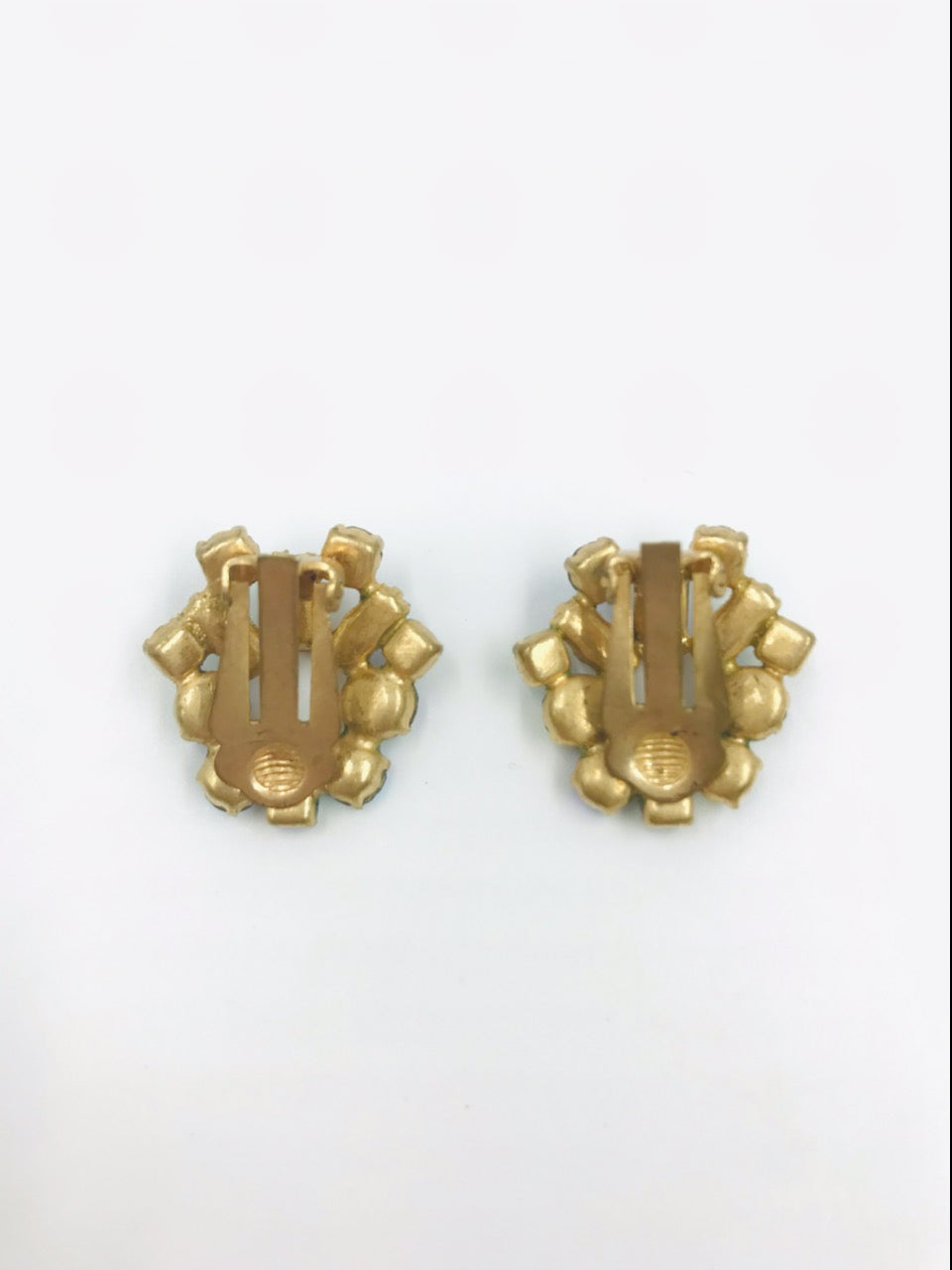 Vintage 1960s Aurora Borealis Brooch & Clip Earring Set