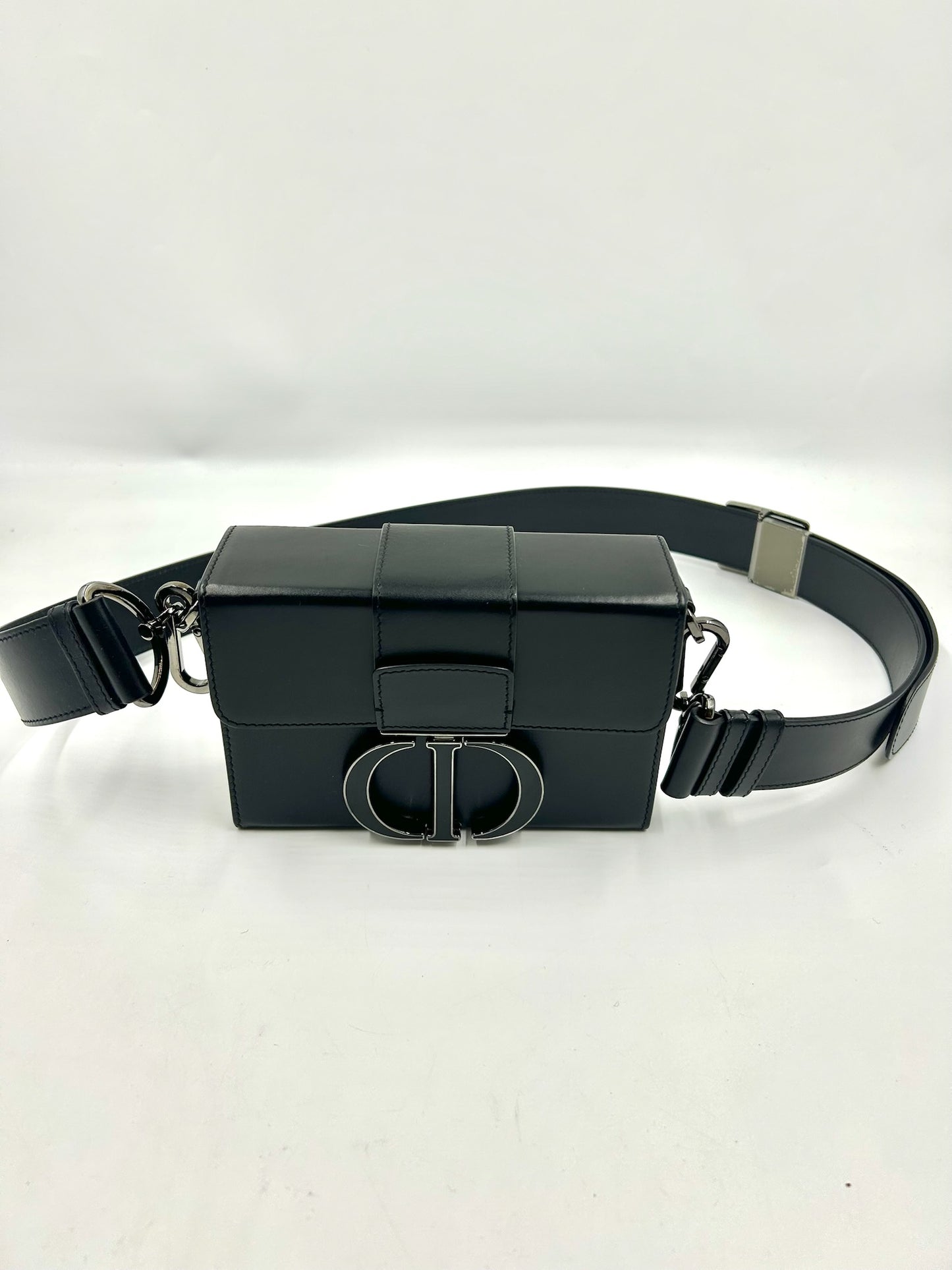 Christian Dior Black Montaigne 30 Black Bag