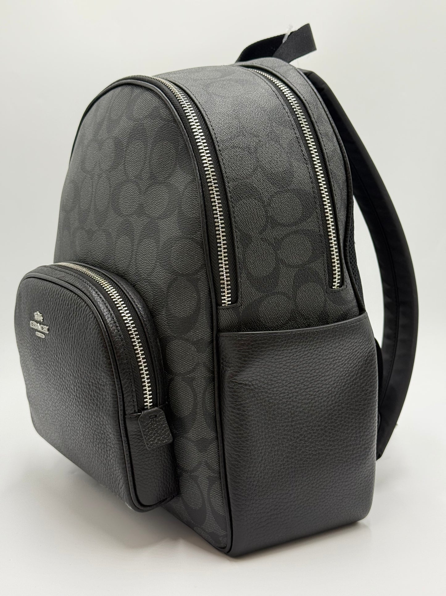 Brand New Coach Black Court Monogram Backpack