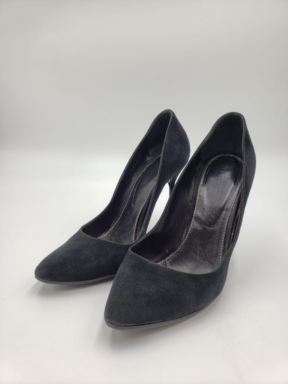 Sergio Rossi Black Suede Pumps Size 38