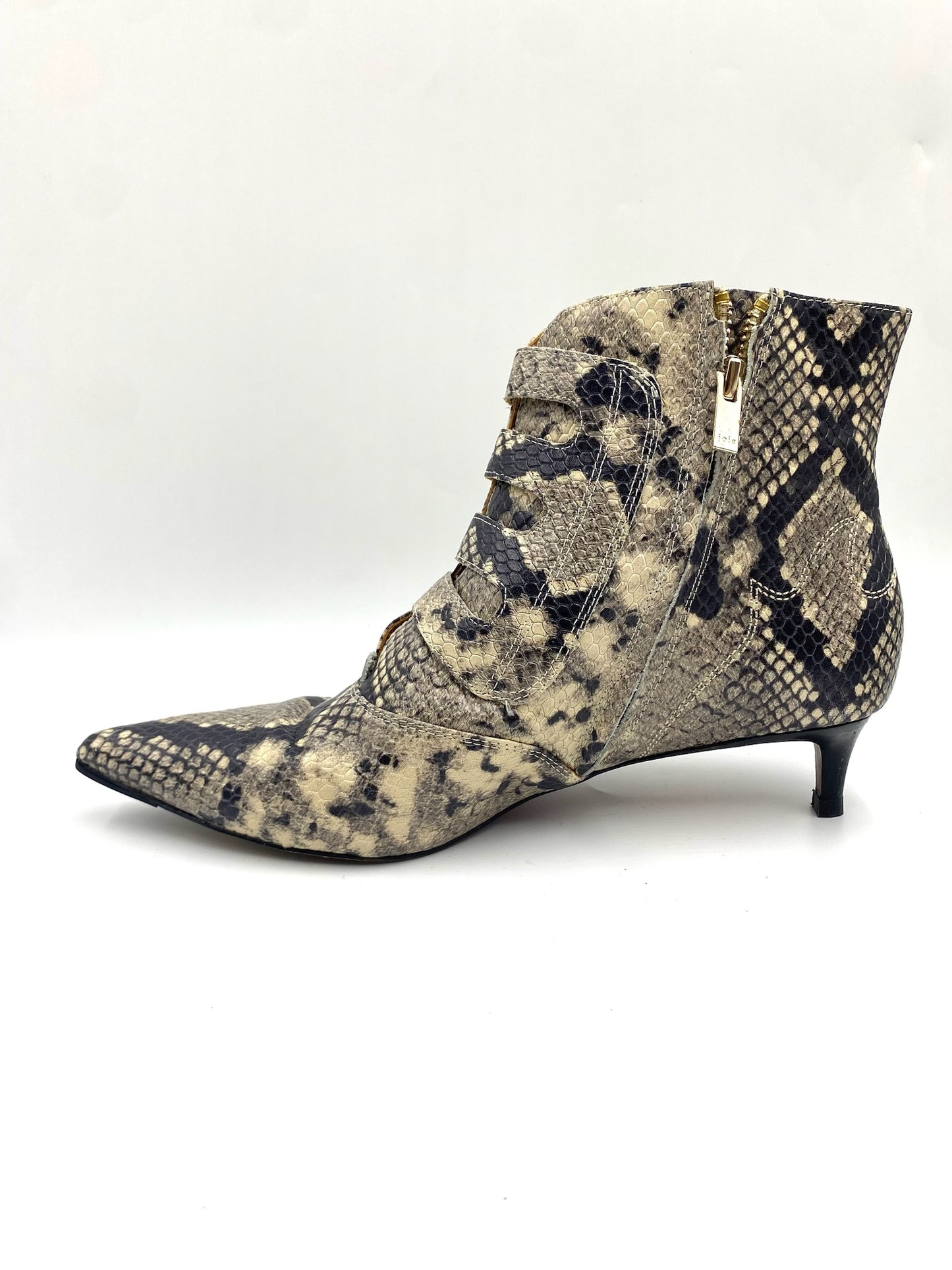Joie Calinda Python Kitten Heel Booties Size 40