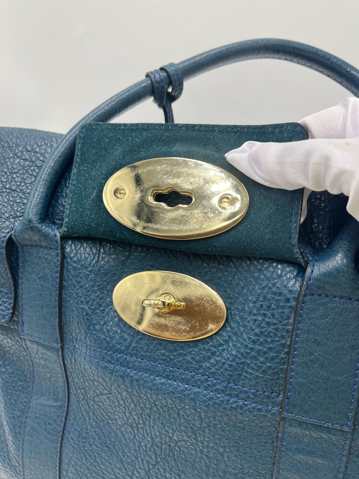 Mulberry Teal Bayswater Large Tote
