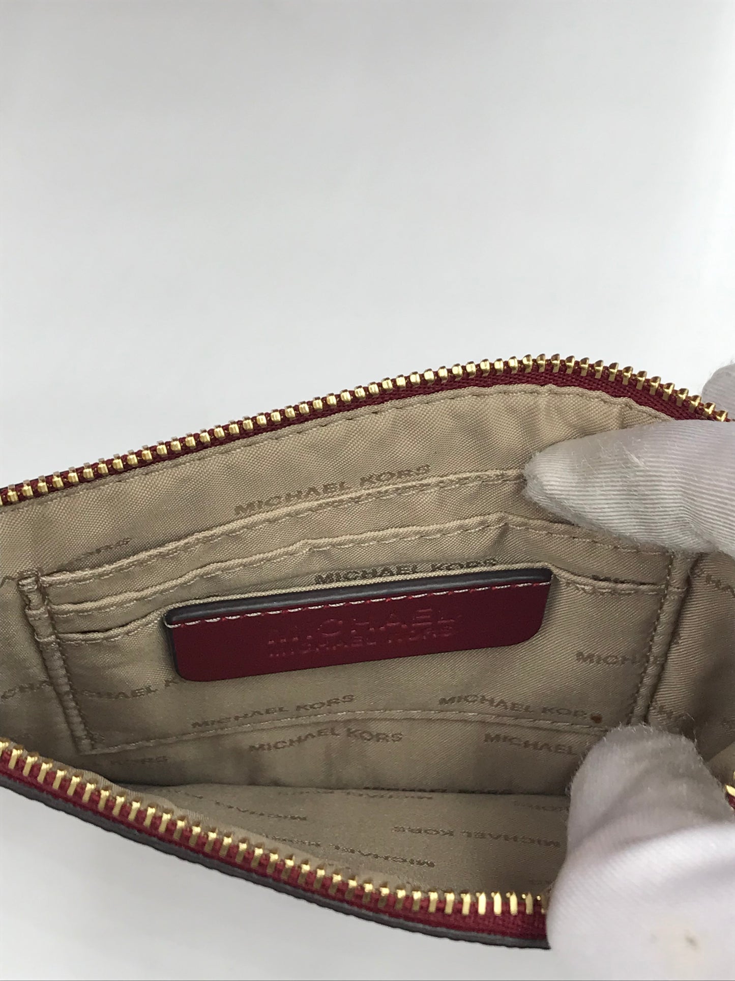 Michael Kors Large Hayley Faux Leather Red Tote