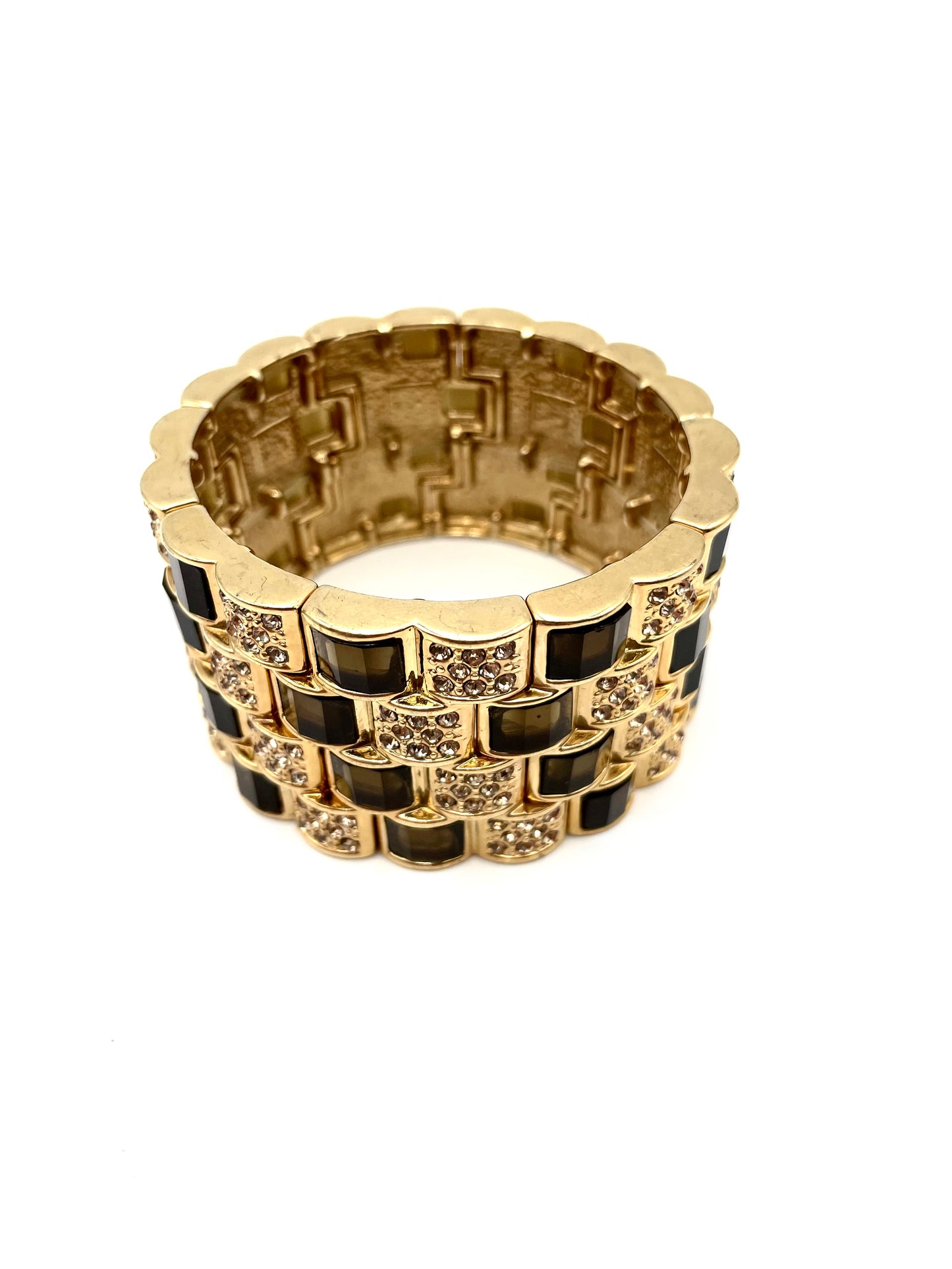 Gold-Tone Stretch Cuff Bracelet