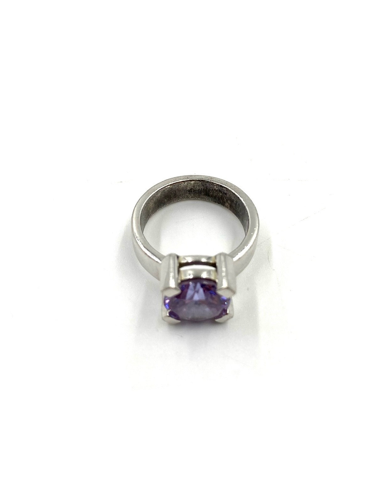 Amethyst Sterling Silver Ring Size 6.5