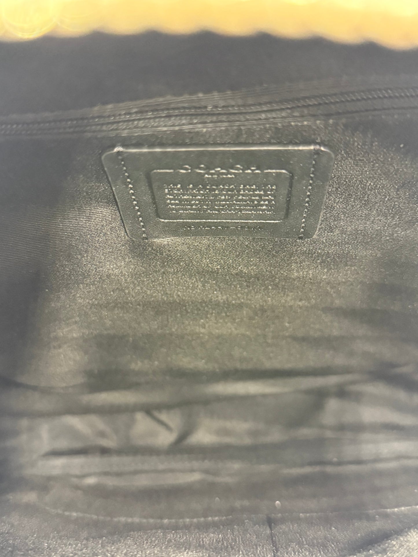 Brand New Coach Black Court Monogram Backpack