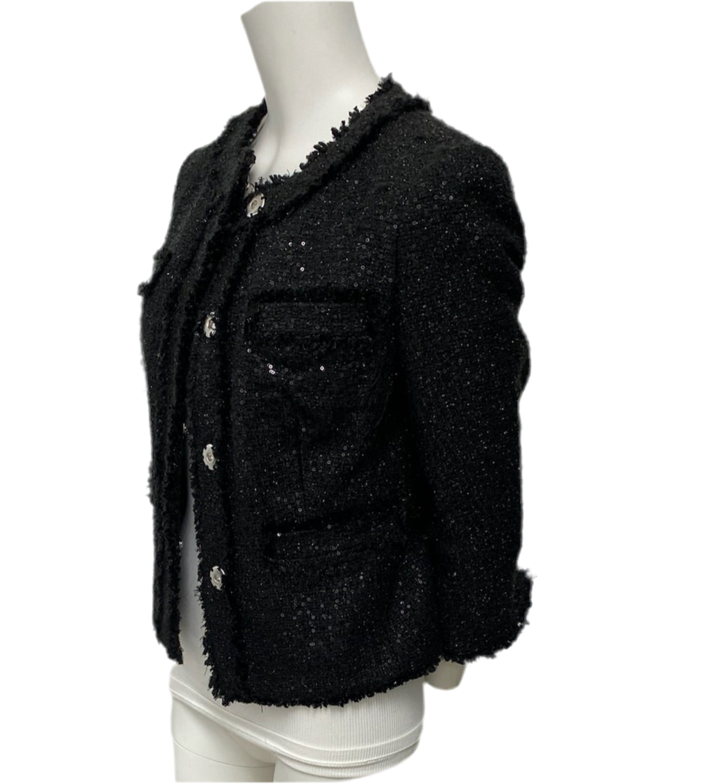 Michael Kors Black Tweed Dress & Jacket Set Size 4