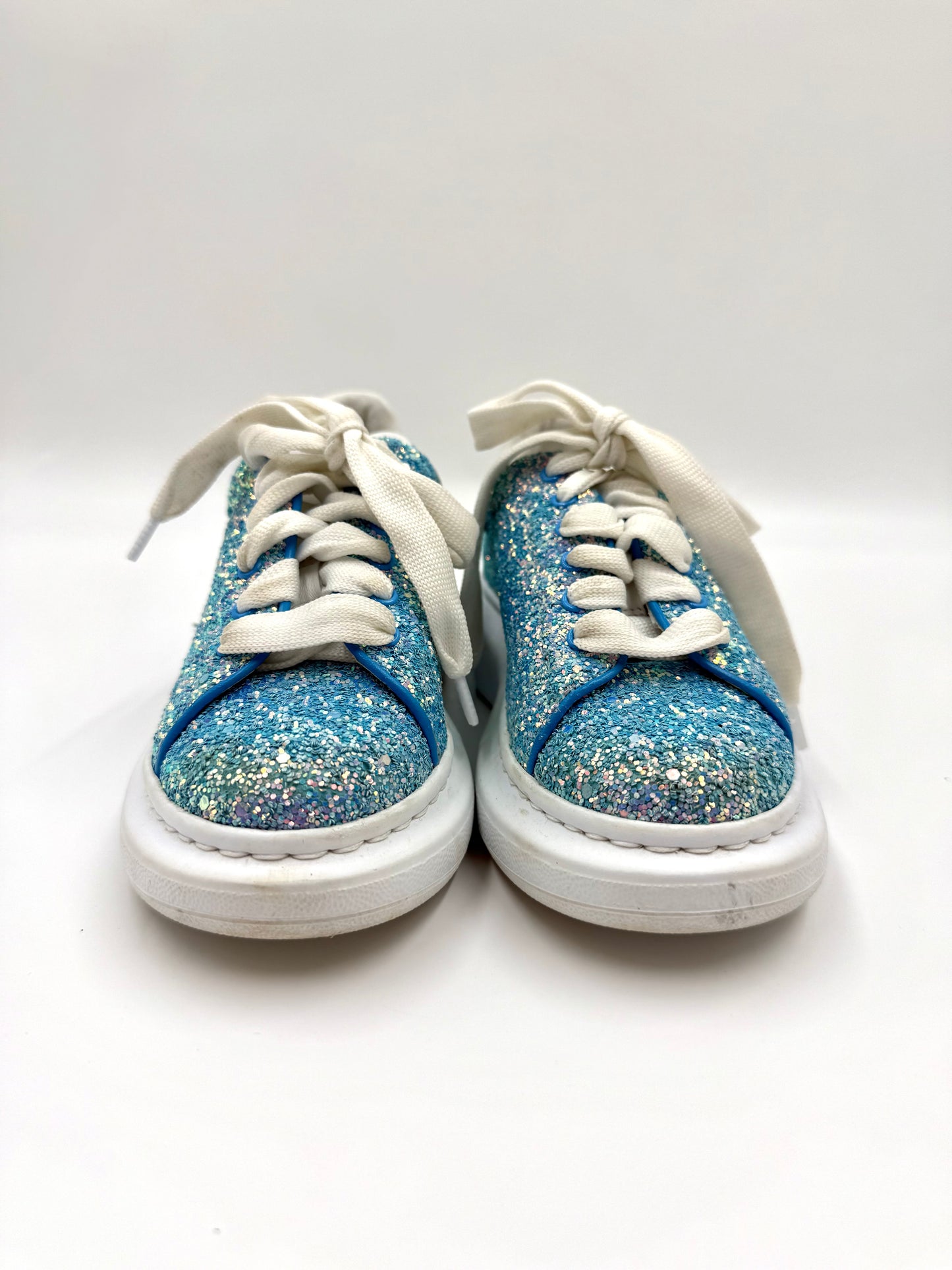 Alexander McQueen Kids Glitter Sneakers Size 29 ( US 1)