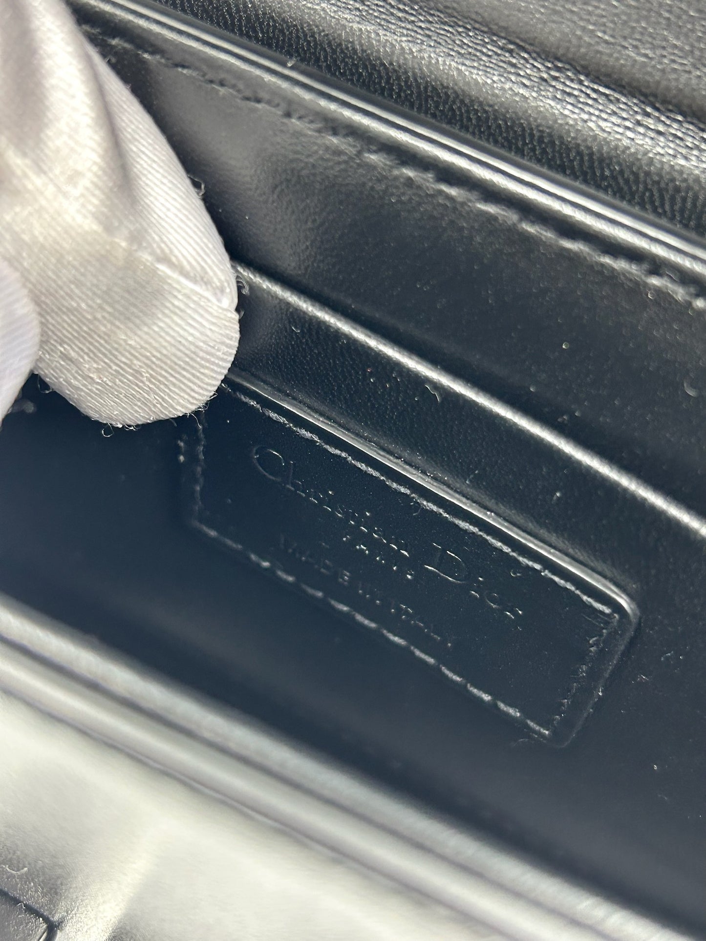 Christian Dior Black Montaigne 30 Black Bag