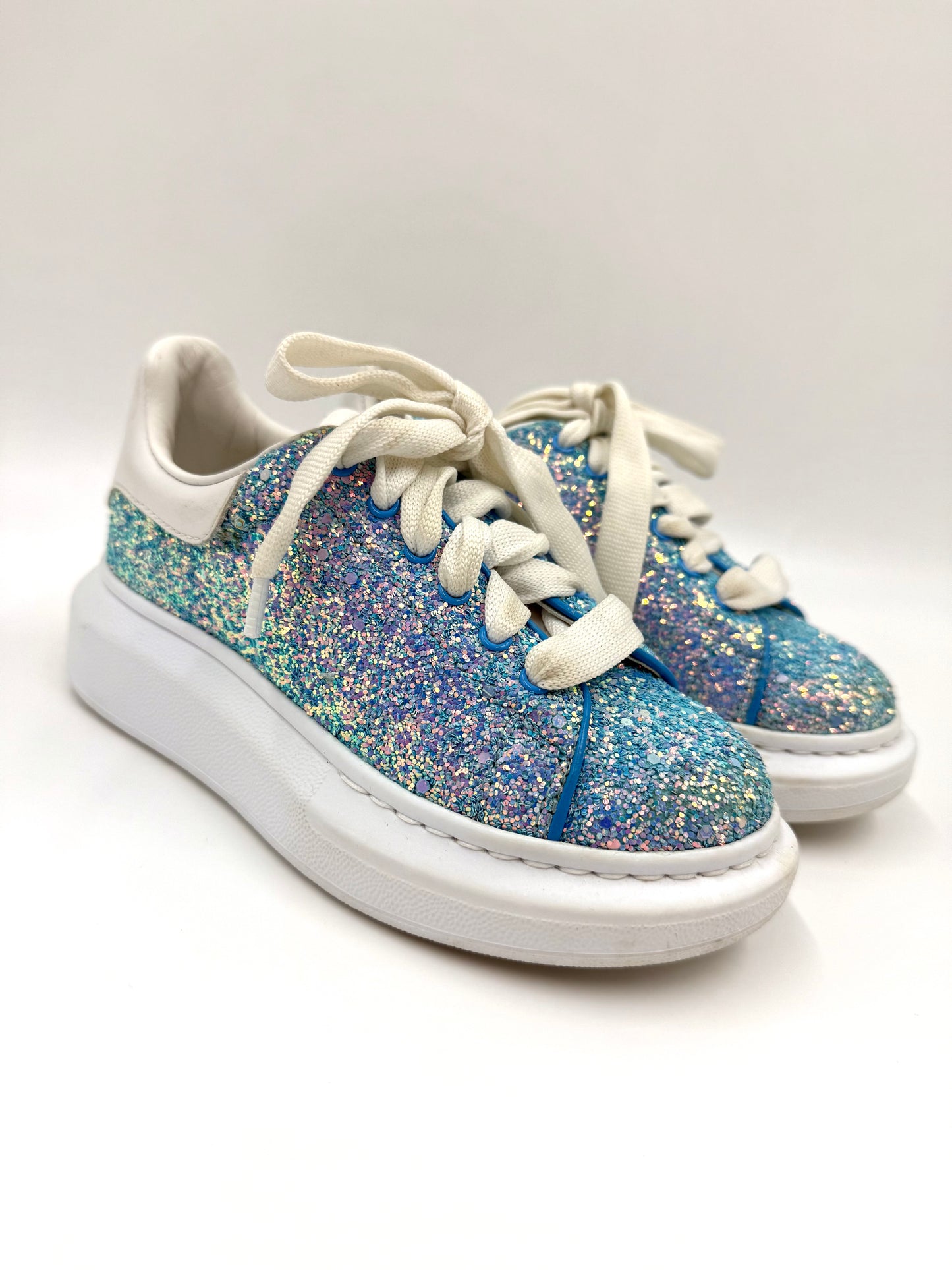 Alexander McQueen Kids Glitter Sneakers Size 29 ( US 1)