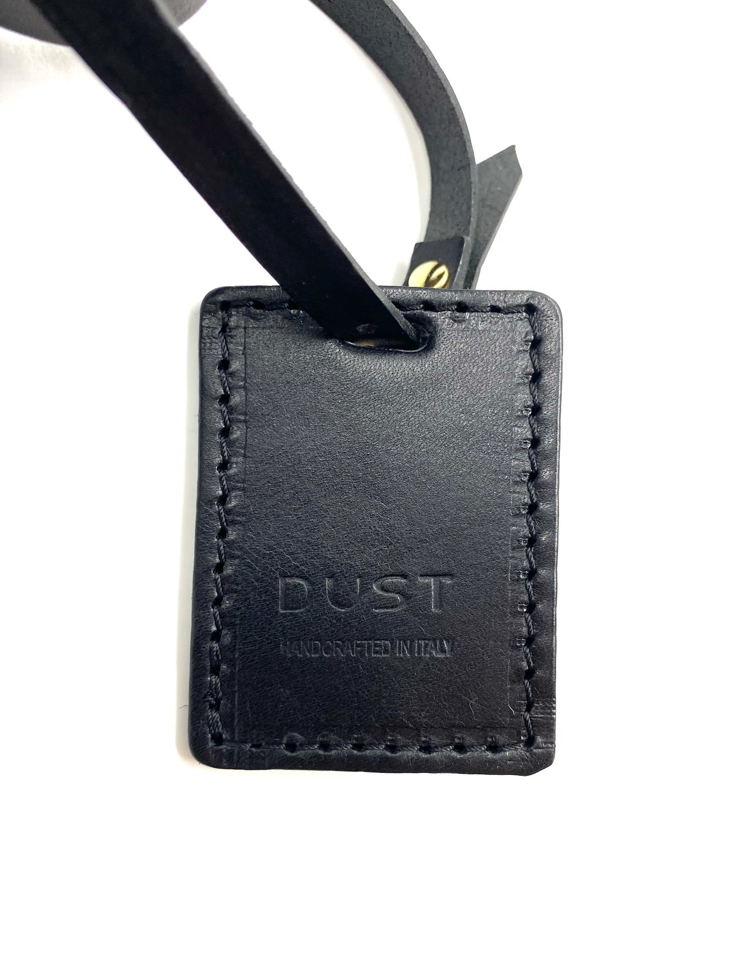 Dust Unisex Black Leather Backpack