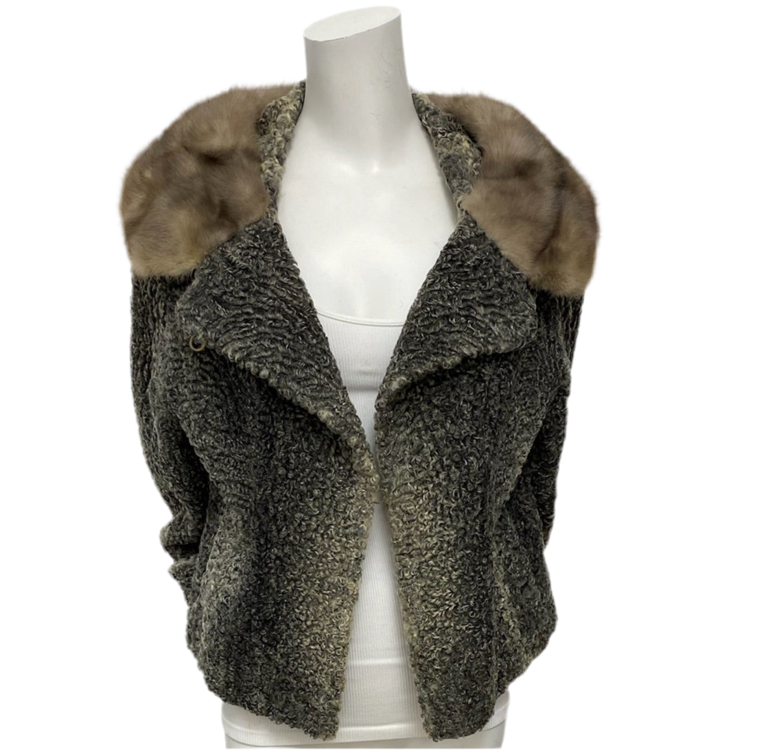 Vintage 1964 Crop Persian Fur Coat Fits S/M