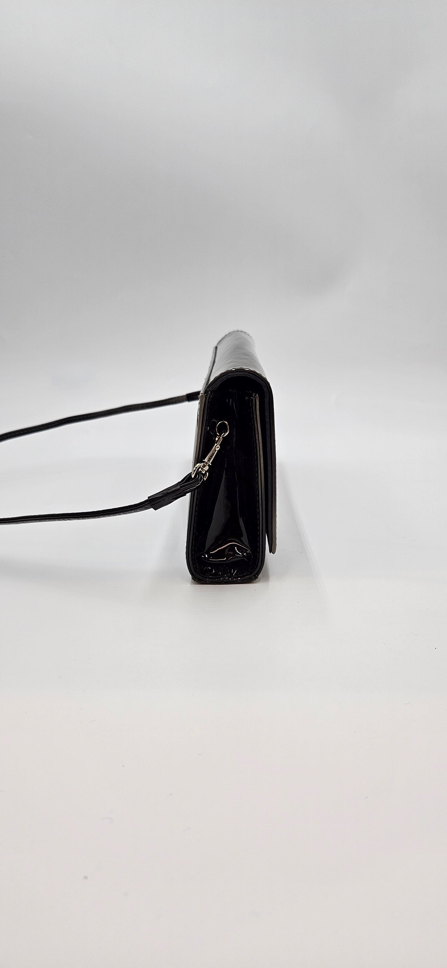 Stuart Weitzman Grey Patent Clutch