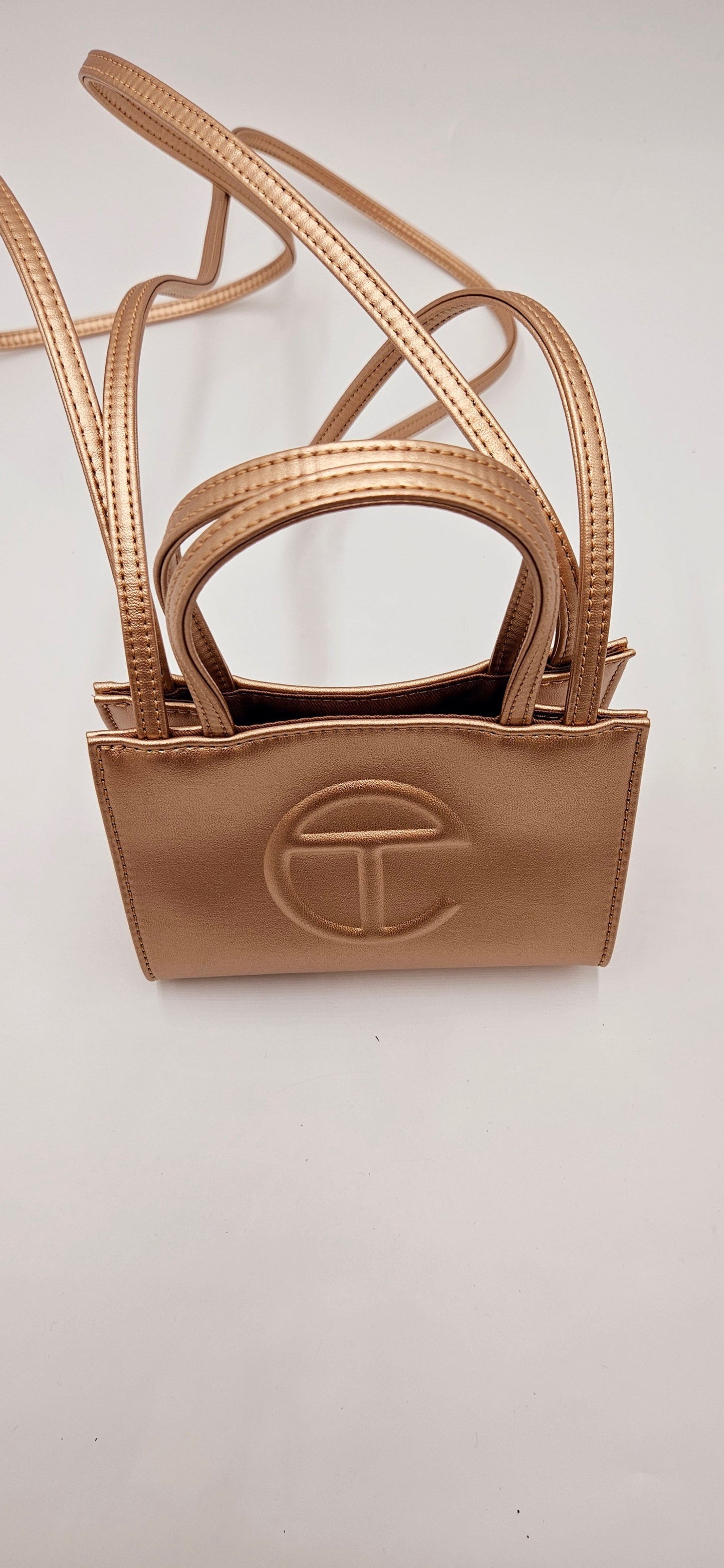 New Telfar Rose Gold Mini Bag