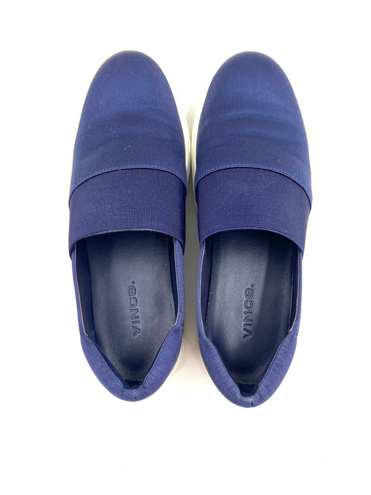 Vince Navy Slip On Sneakers Size 5
