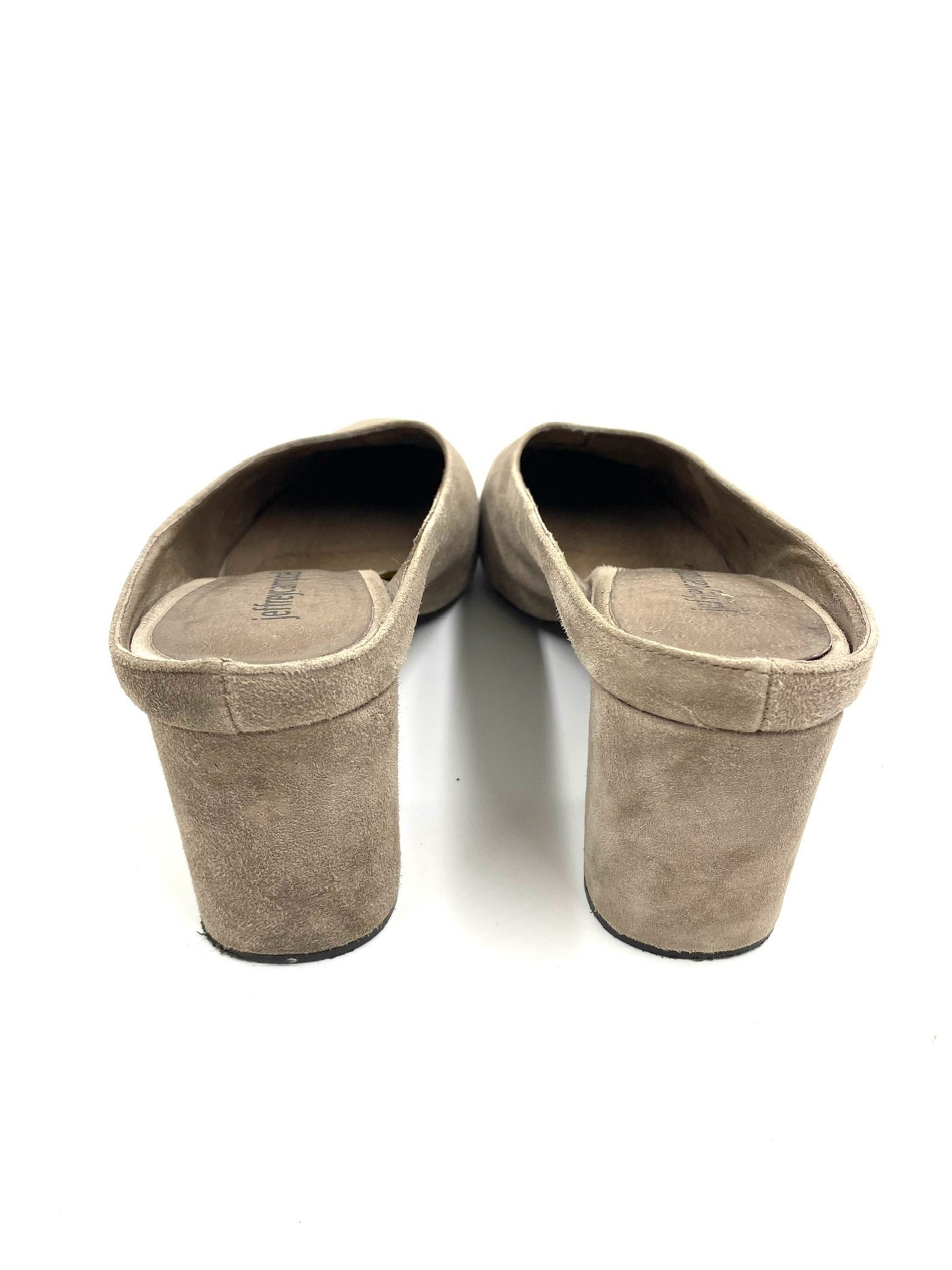 Jeffrey Campbell Grey Suede Round Toe Mule Size 8.5