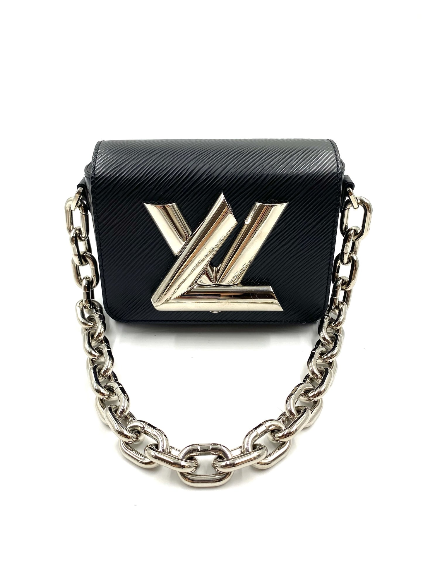 Louis Vuitton Black Epi Leather Twist XL Handbag