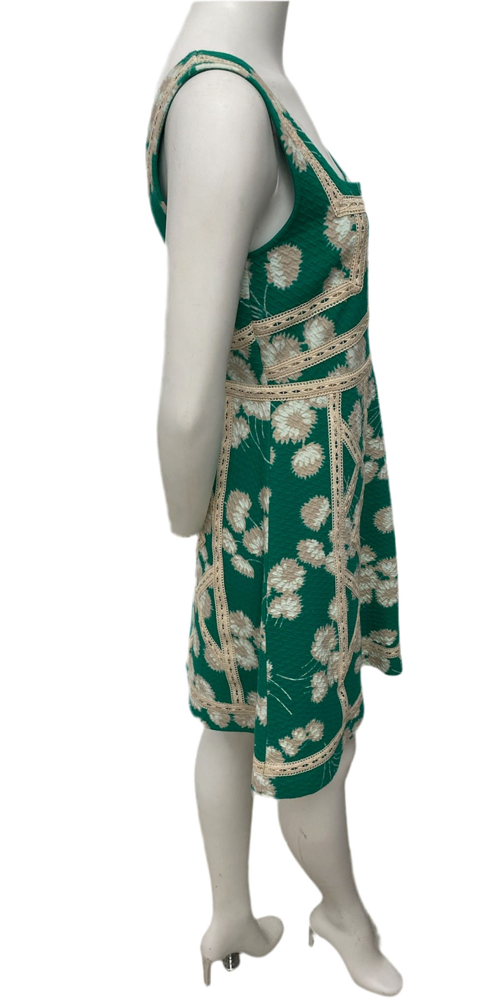 Maeve Green Print Dress Size 6