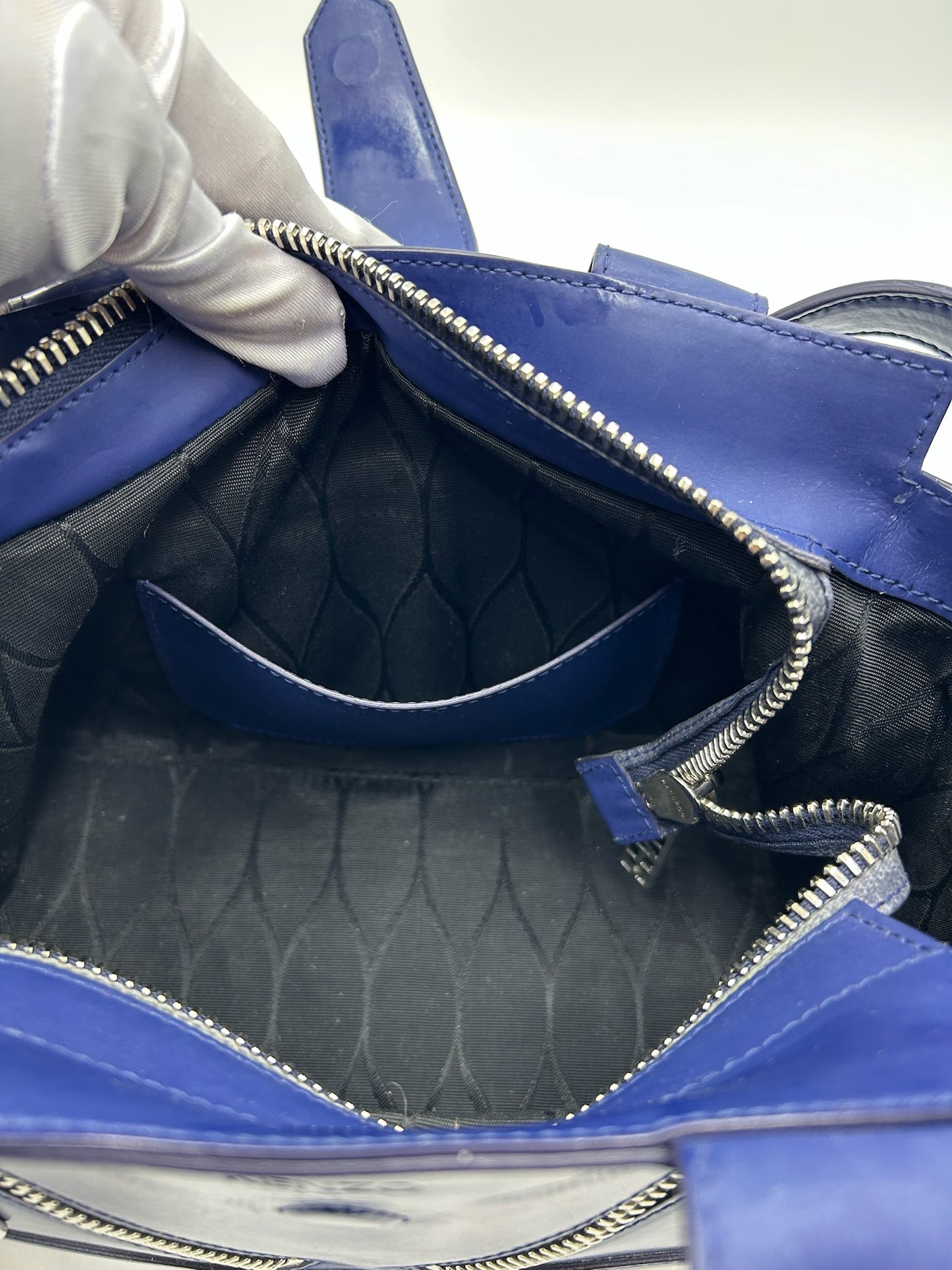Kenzo Blue Small Leather Tote