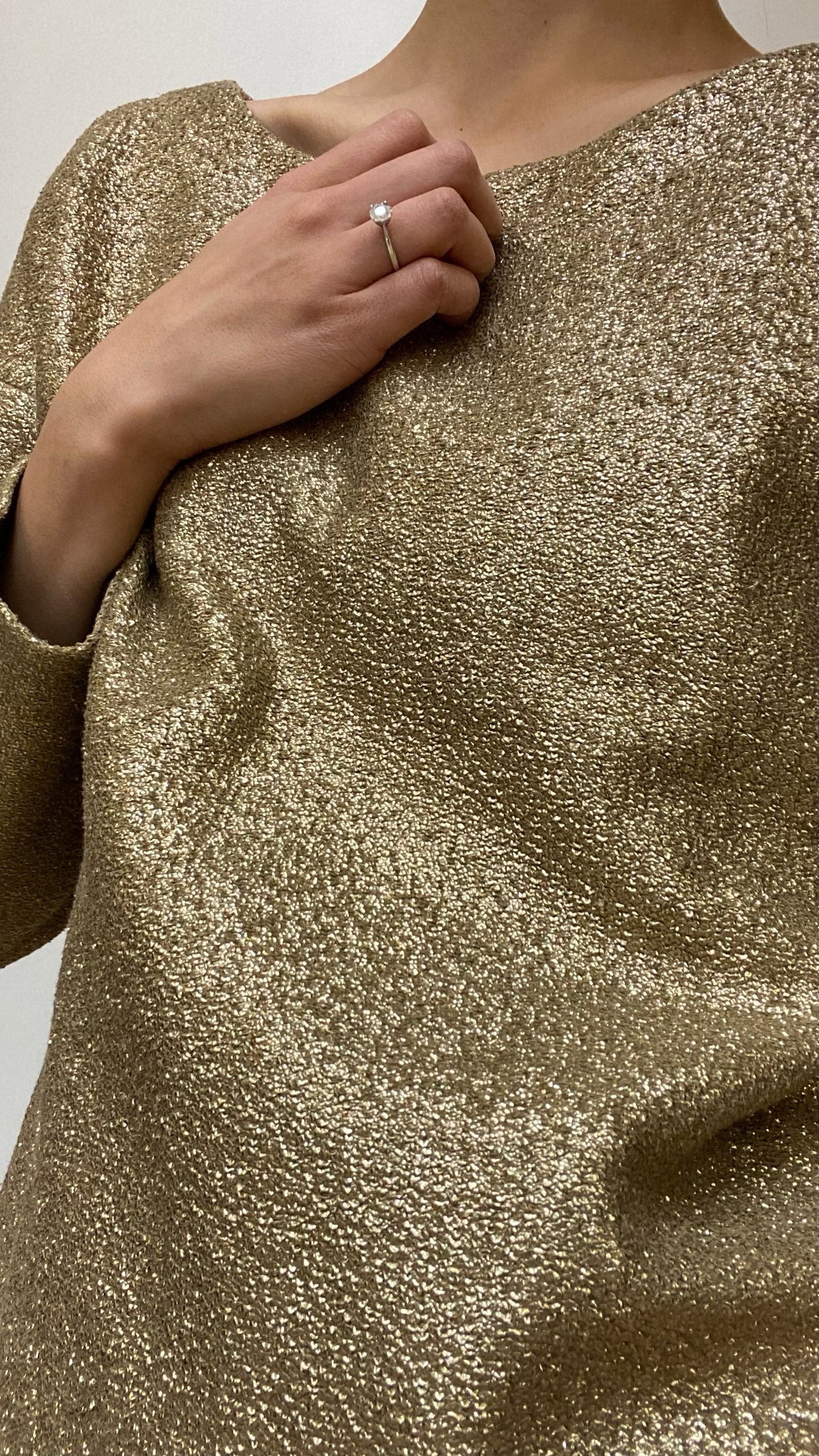 Tibi Gold Blouse Size S