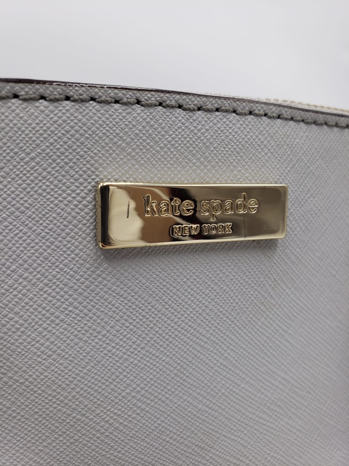 Kate Spade Grey Suffiano Tote