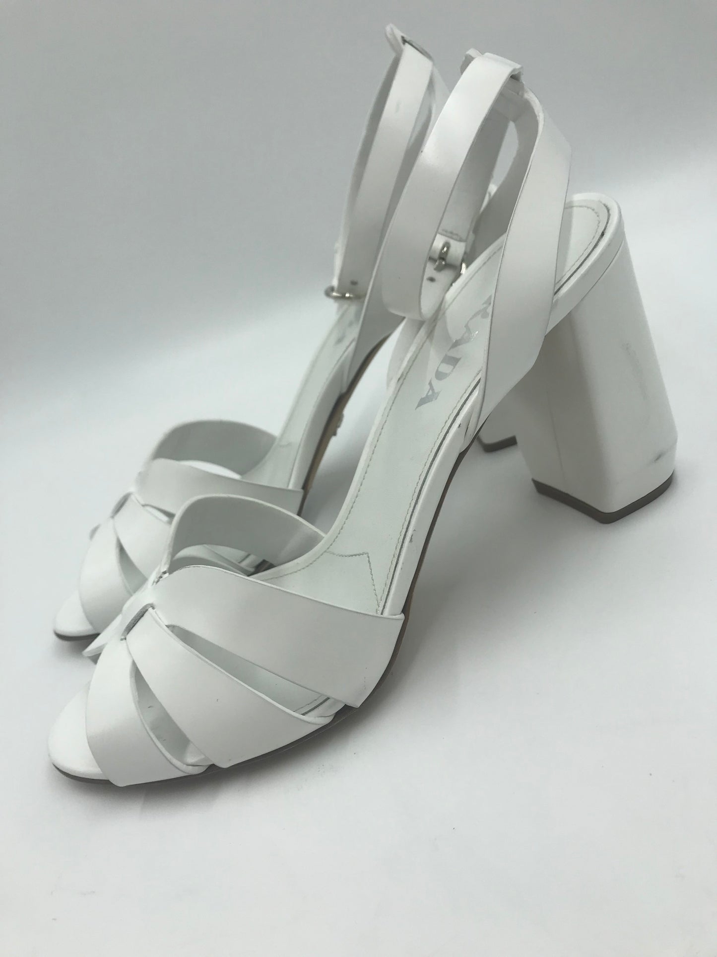 Prada White Strappy Sandals Size 40