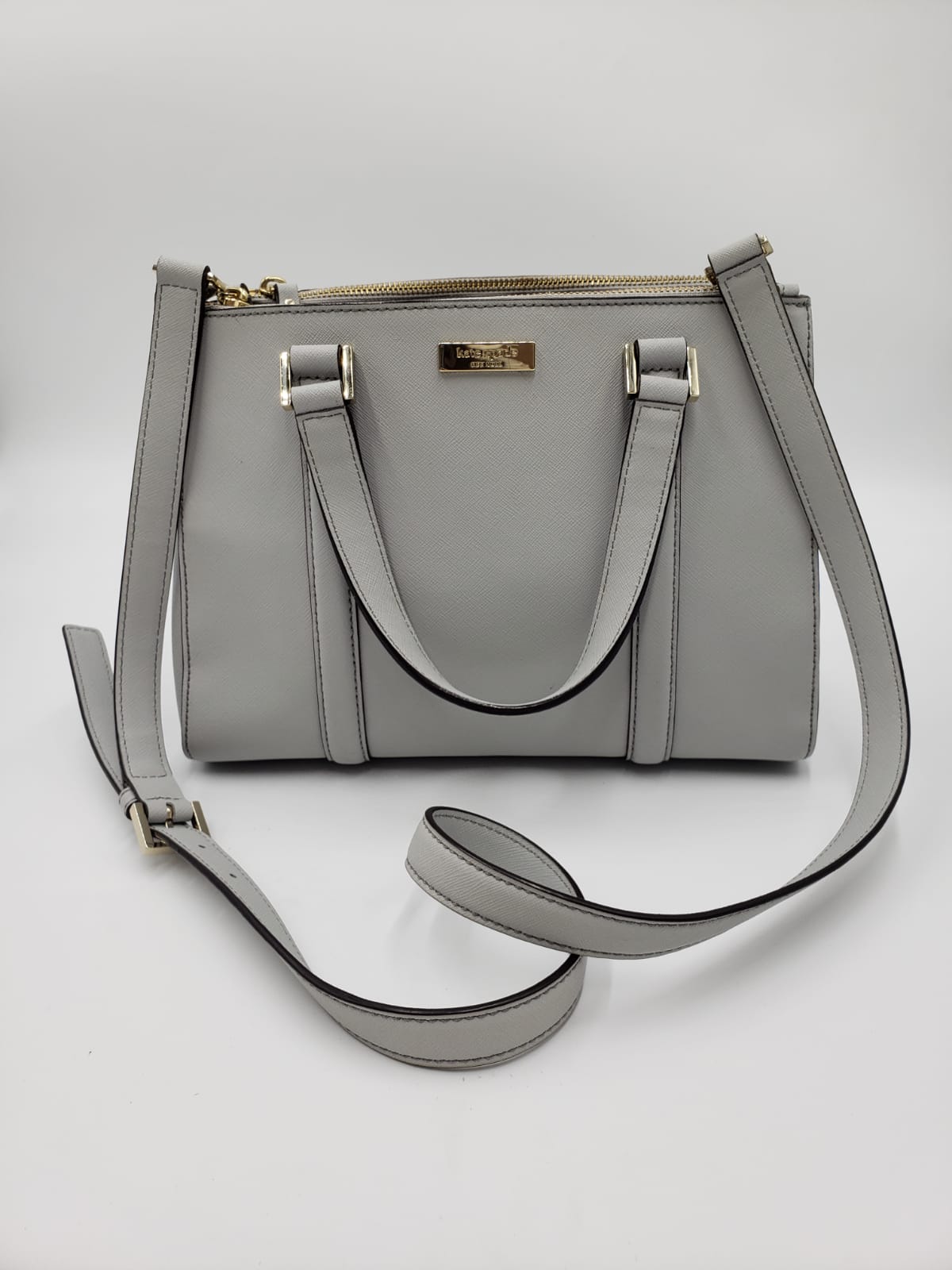 Kate Spade Grey Suffiano Tote