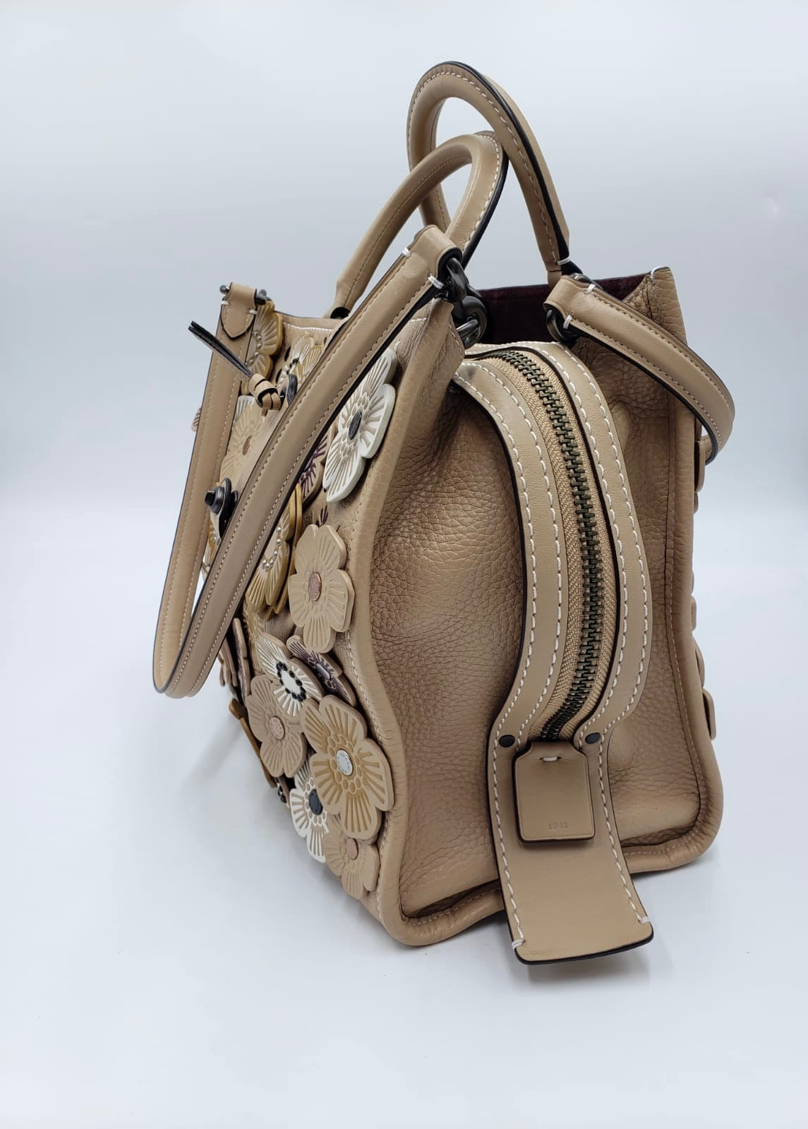 Coach Limited Edition 1941 Rouge Tea Rose Leather Tote