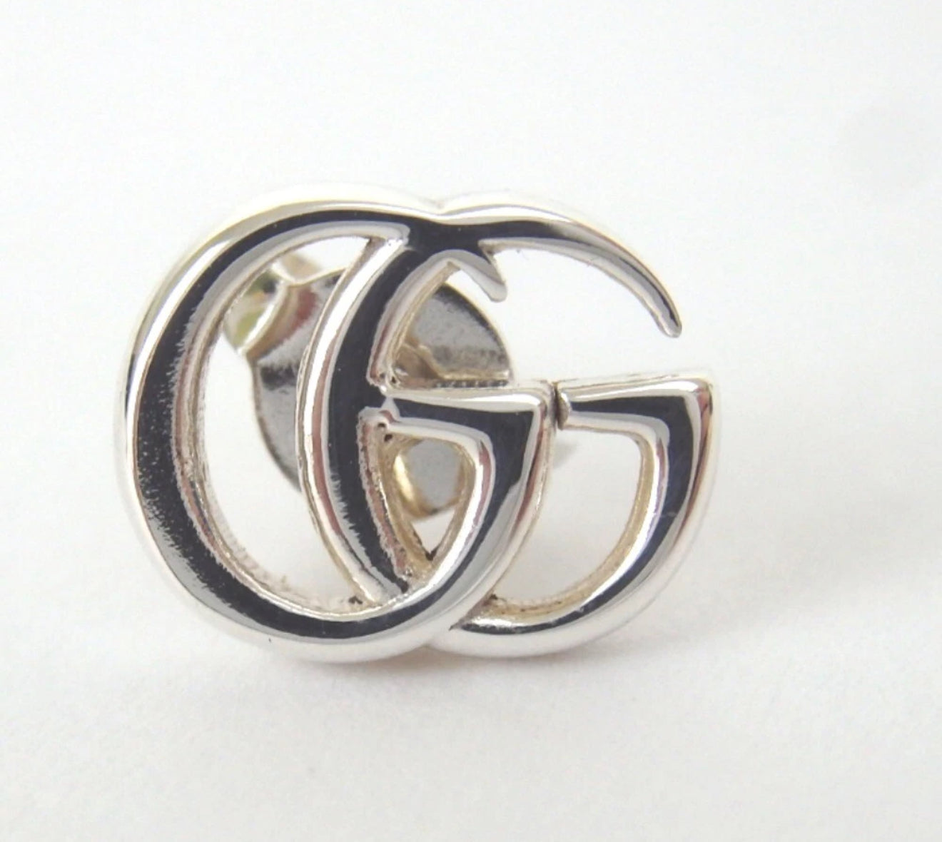 Gucci GG Marmont Silver Flower Stud Earring