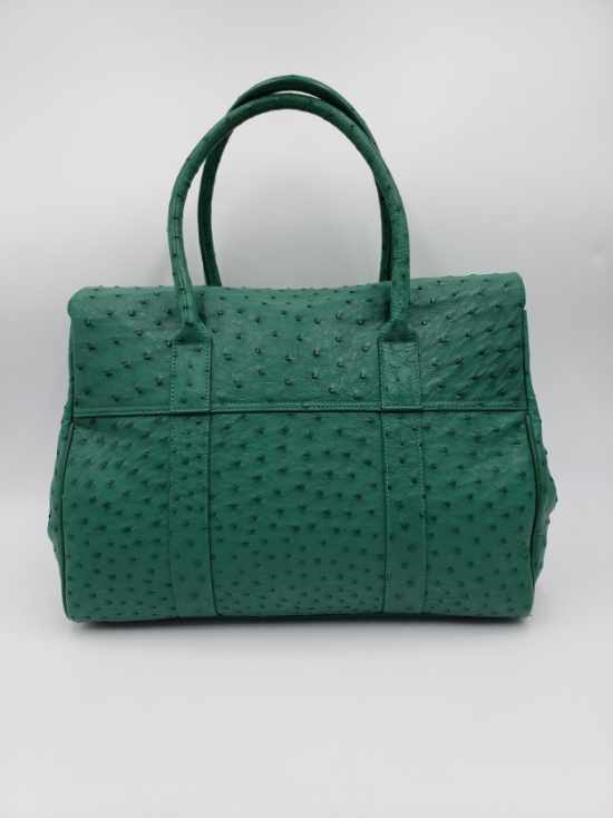Mulberry Exotic Ostrich Emerald Green Bayswater Shoulder Bag