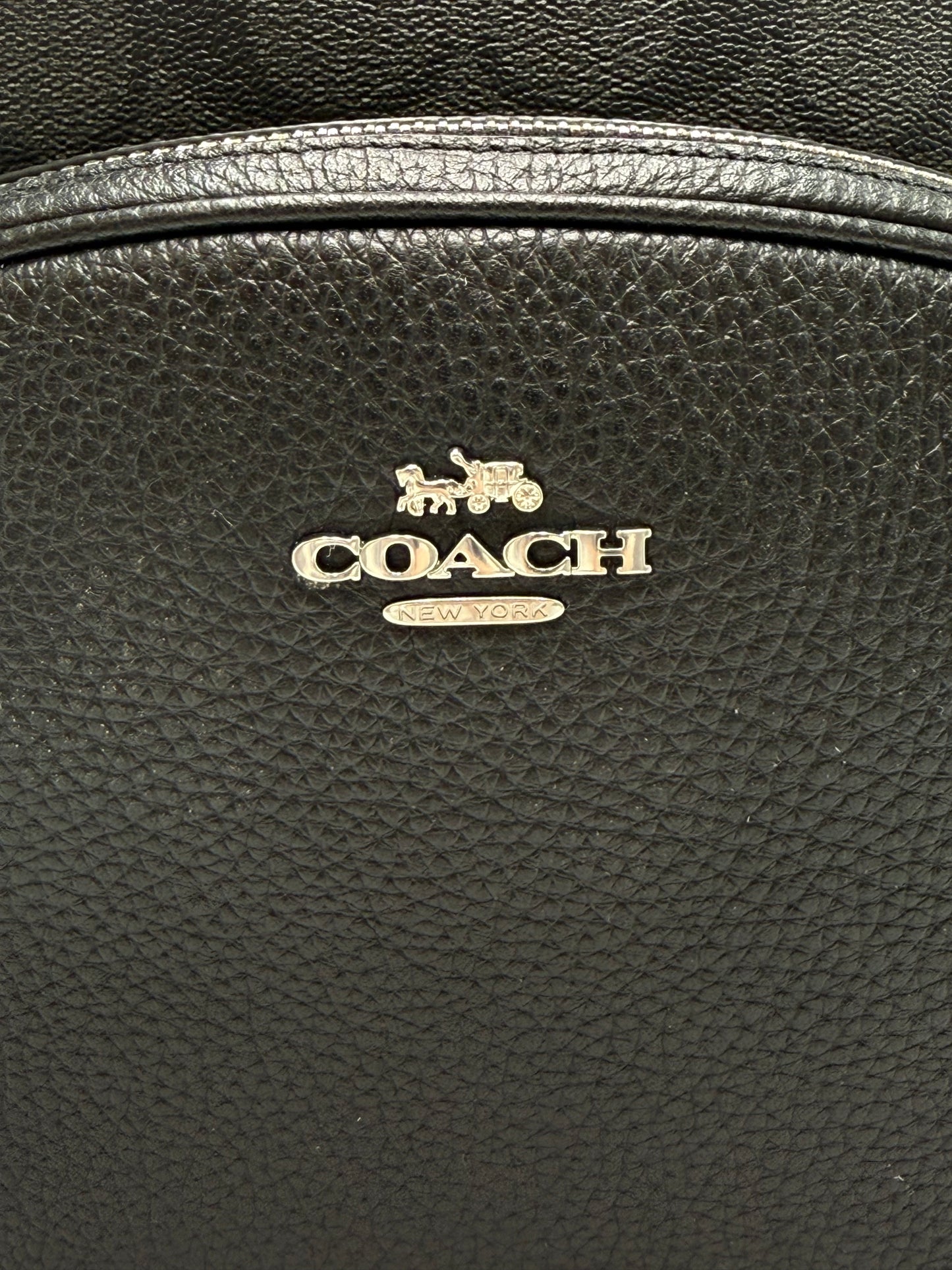 Brand New Coach Black Court Monogram Backpack