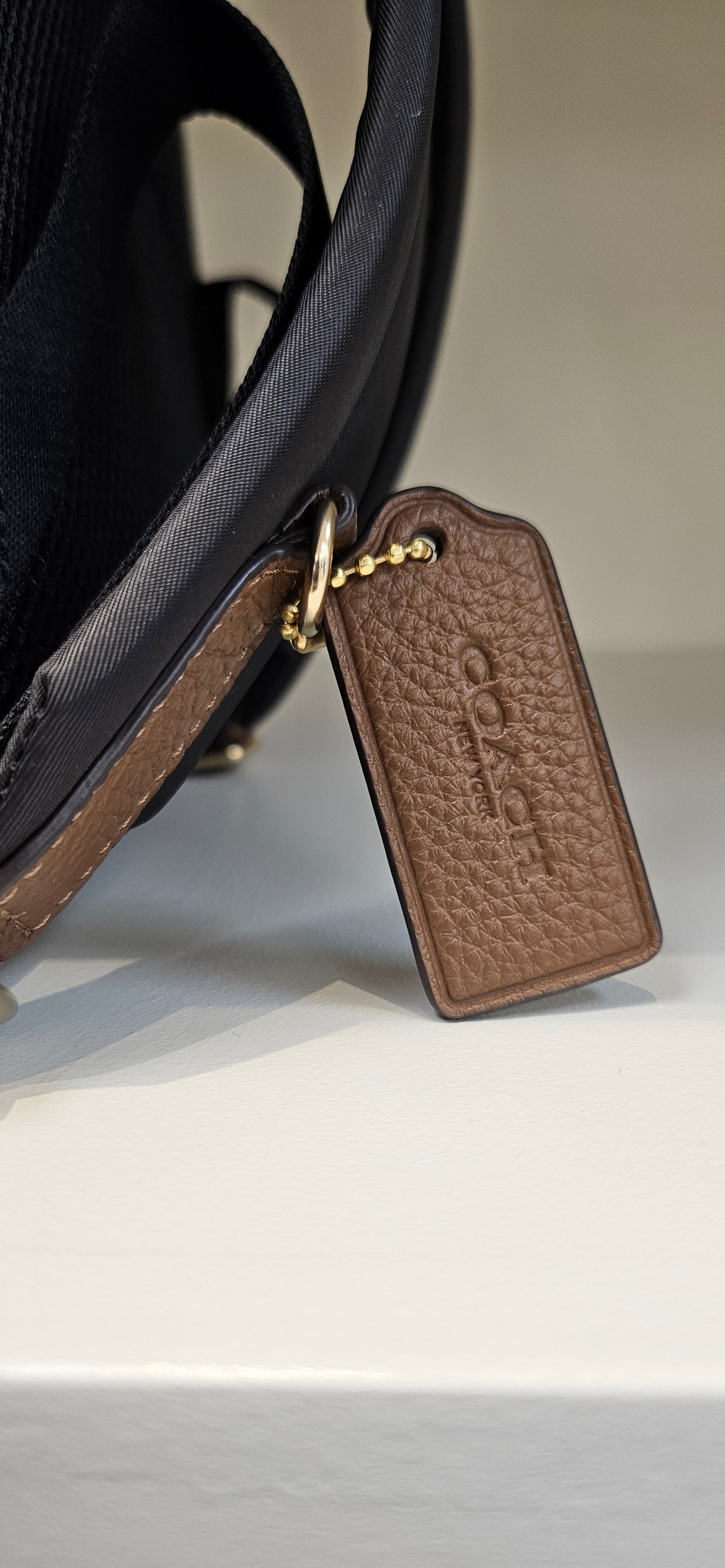 Brand New Brown Coach Court Monogram Backpack
