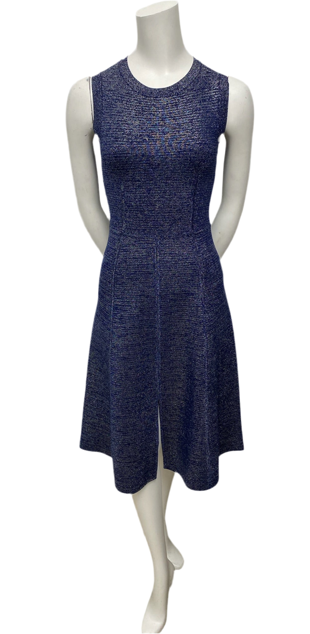 Veronica Beard Blue Metallic Dress Size XS