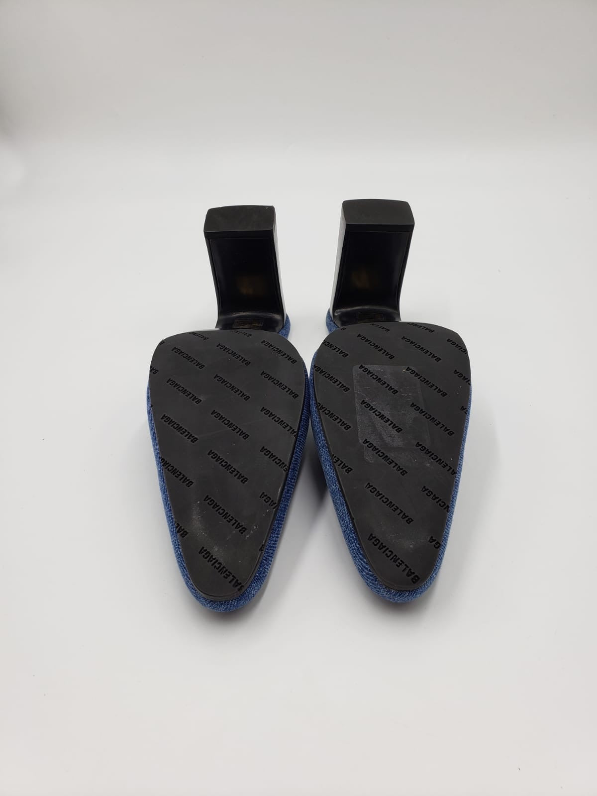 Brand New Balenciaga Blue Denim Mule Size 39