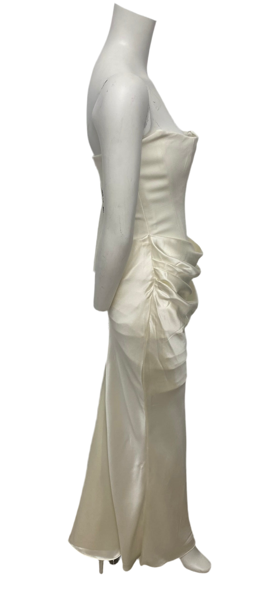 Brand New House Of CB Ivory Persephone Corset Strapless Dress Size S