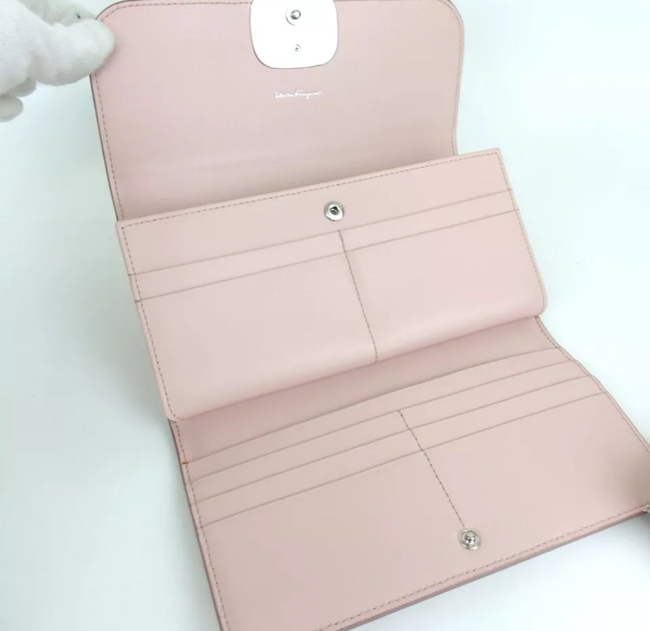 Salvatore Ferragamo Pink Bow Wallet