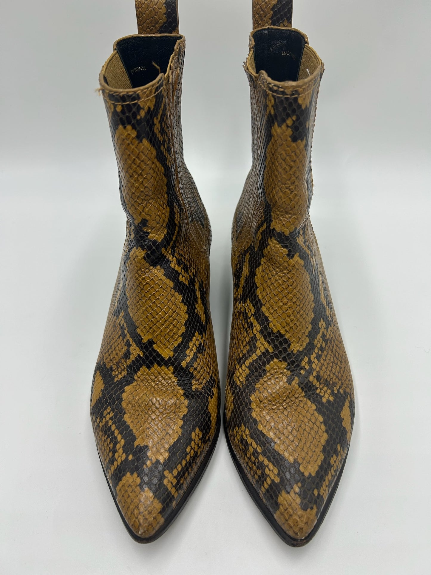 Loeffler Randall Snakeskin Ankle Boots Size 8.5